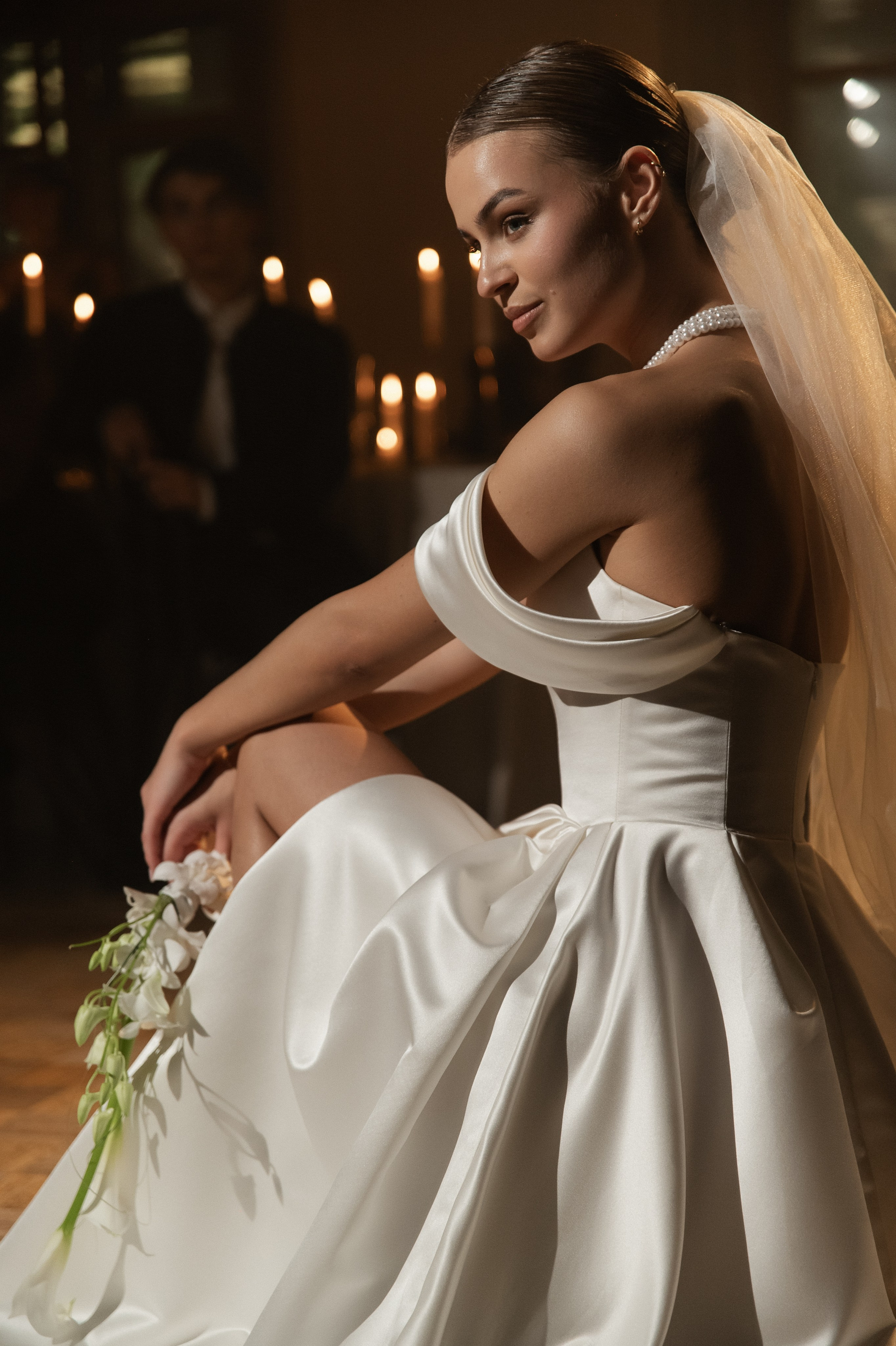 Камерный свадебный ужин при свечах в старинном особняке в фотостудии 21. Kult. Ярослава Ерина — свадебный фотограф в Москве