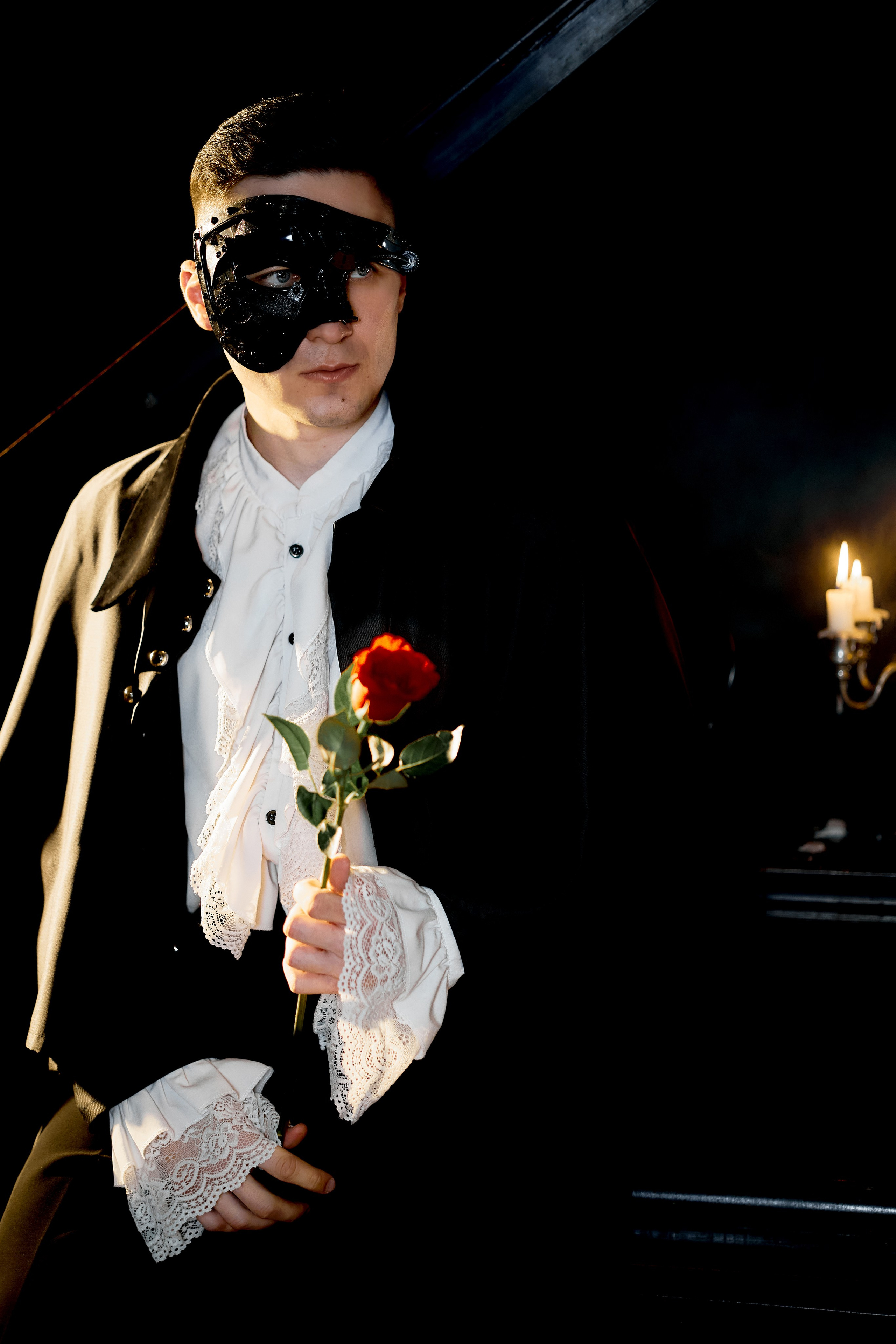 Фотопроект творческий «MELODY OF THE NIGHT» по мотивам «Призрак оперы». Виктория Ларина — Портретный профессиональный фотограф в Иркутске