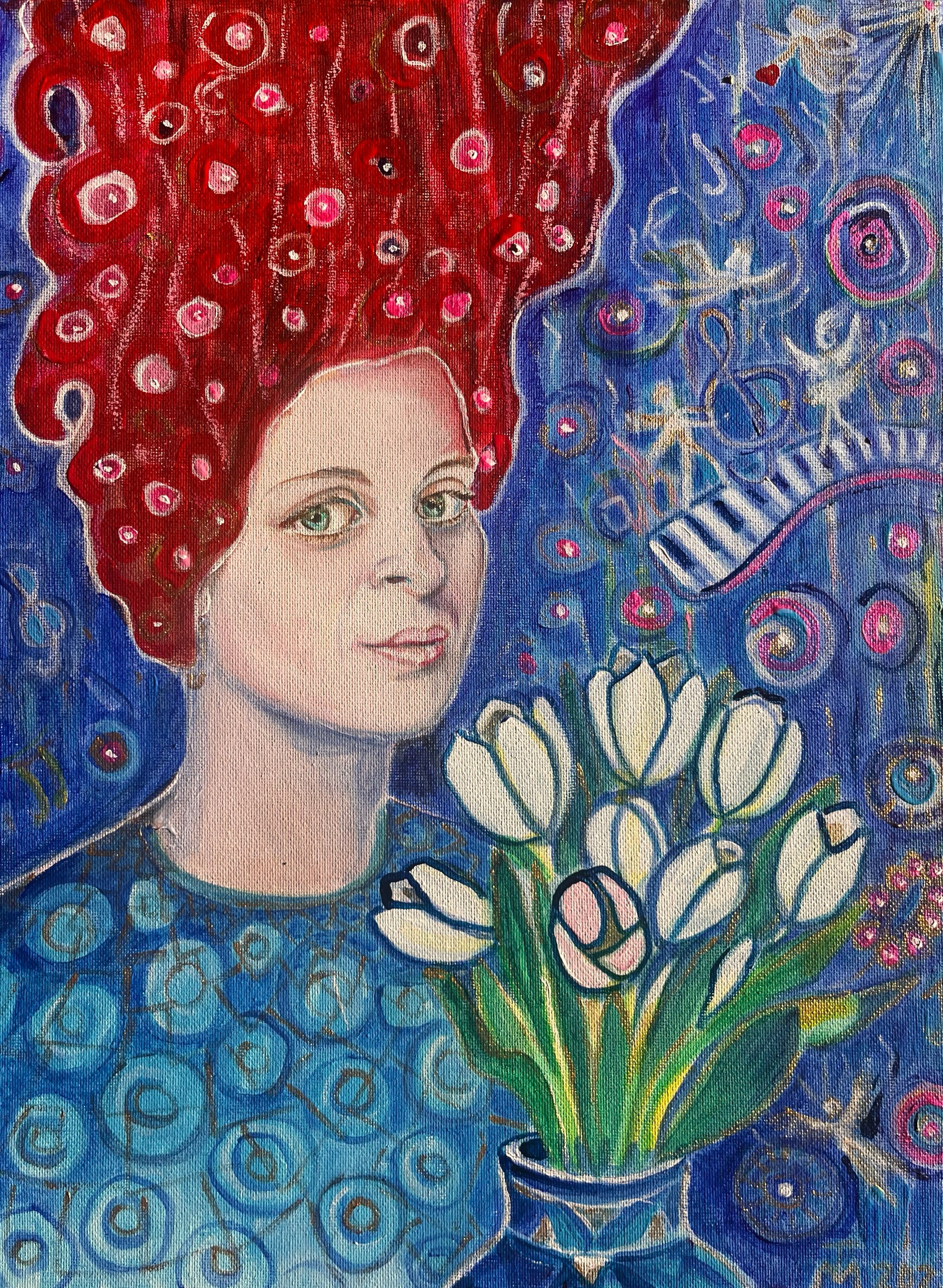 Portrait 40/30 cm 2025 acrylic on canvas