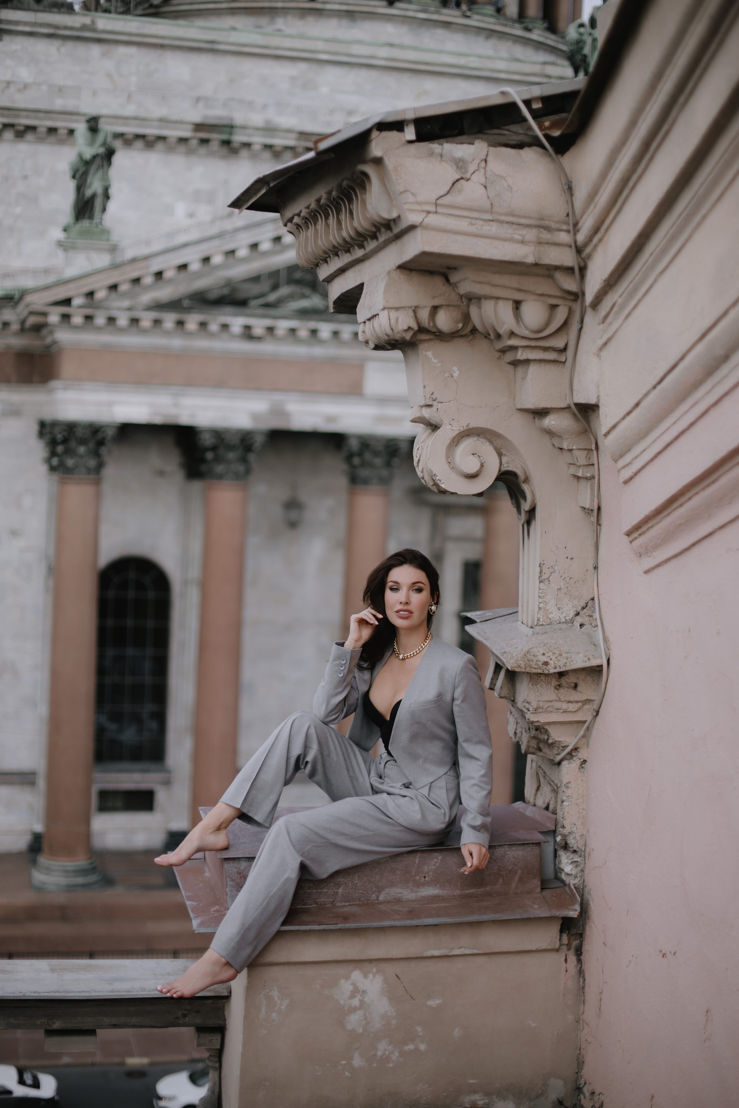 Вероника (съемка на крыше). Фотограф в Москве и Санкт-Петербурге Дарина