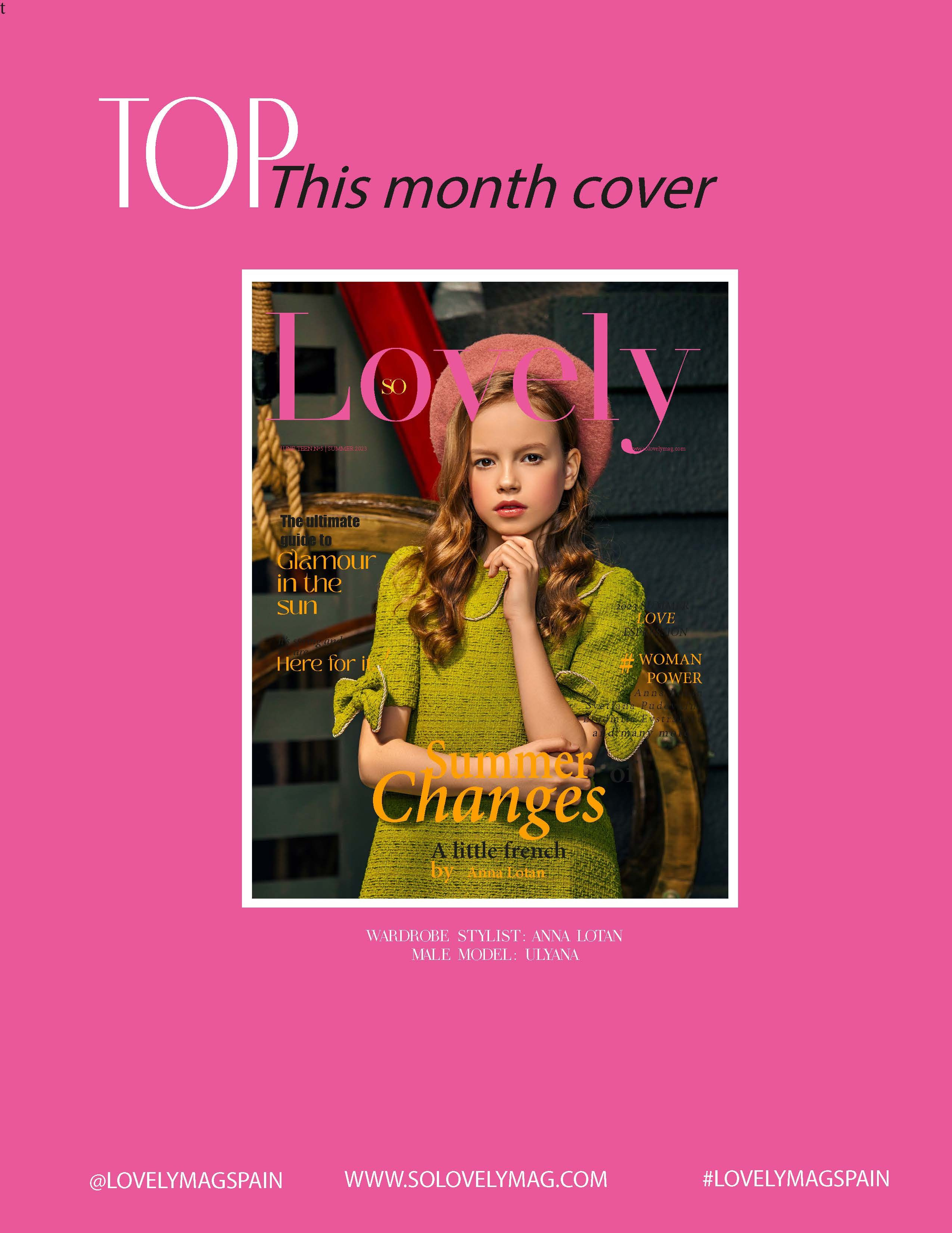 LOVELY MAGAZINE (PREMIUM Publication, Madrid, Spain). Фотограф Тольятти Светлана Пудовкина