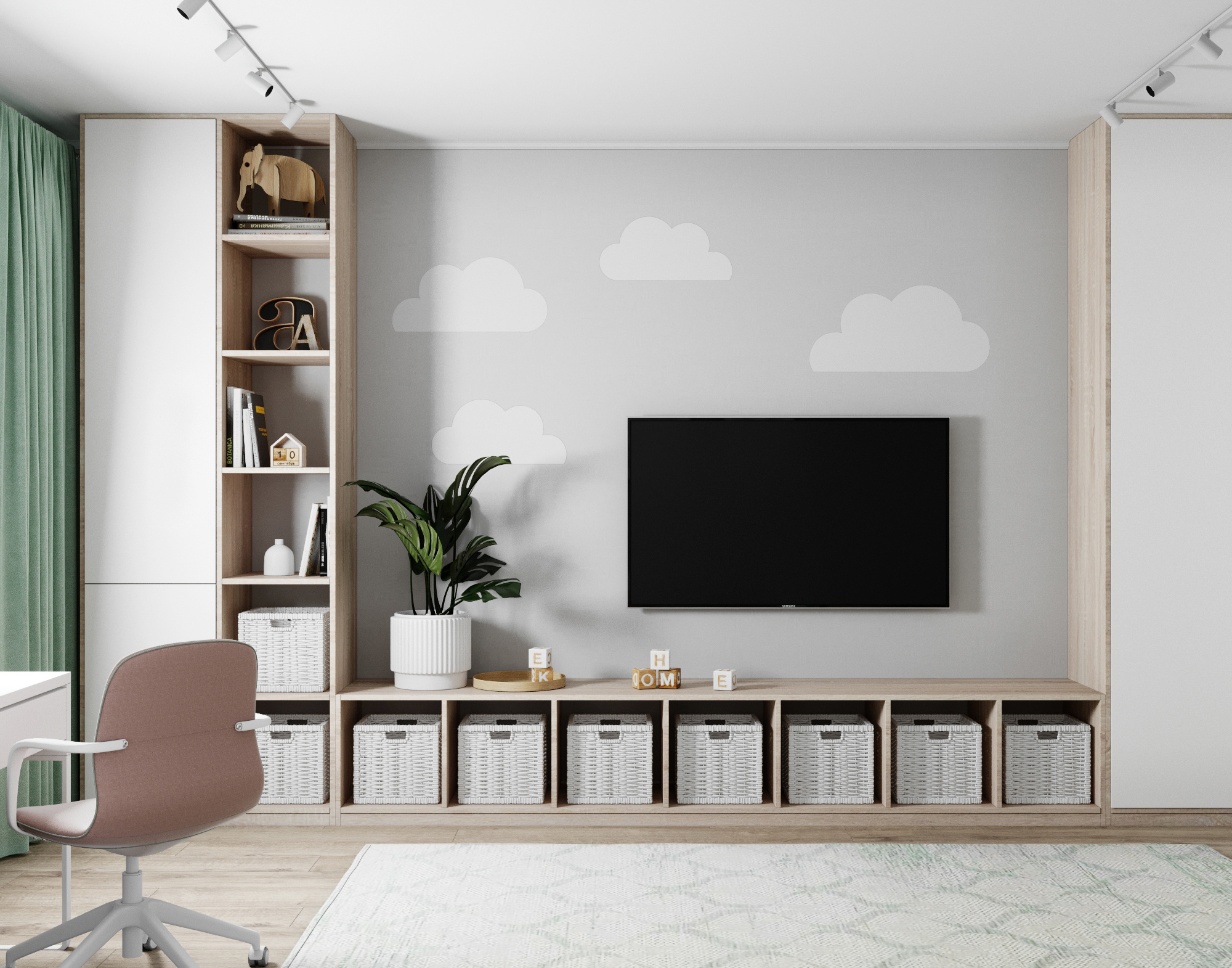 Двухкомнатная квартира 60 м.кв, Москва. Студия Дизайна интерьера Tsvetdesign. Дизайнер в Санкт-Петербурге