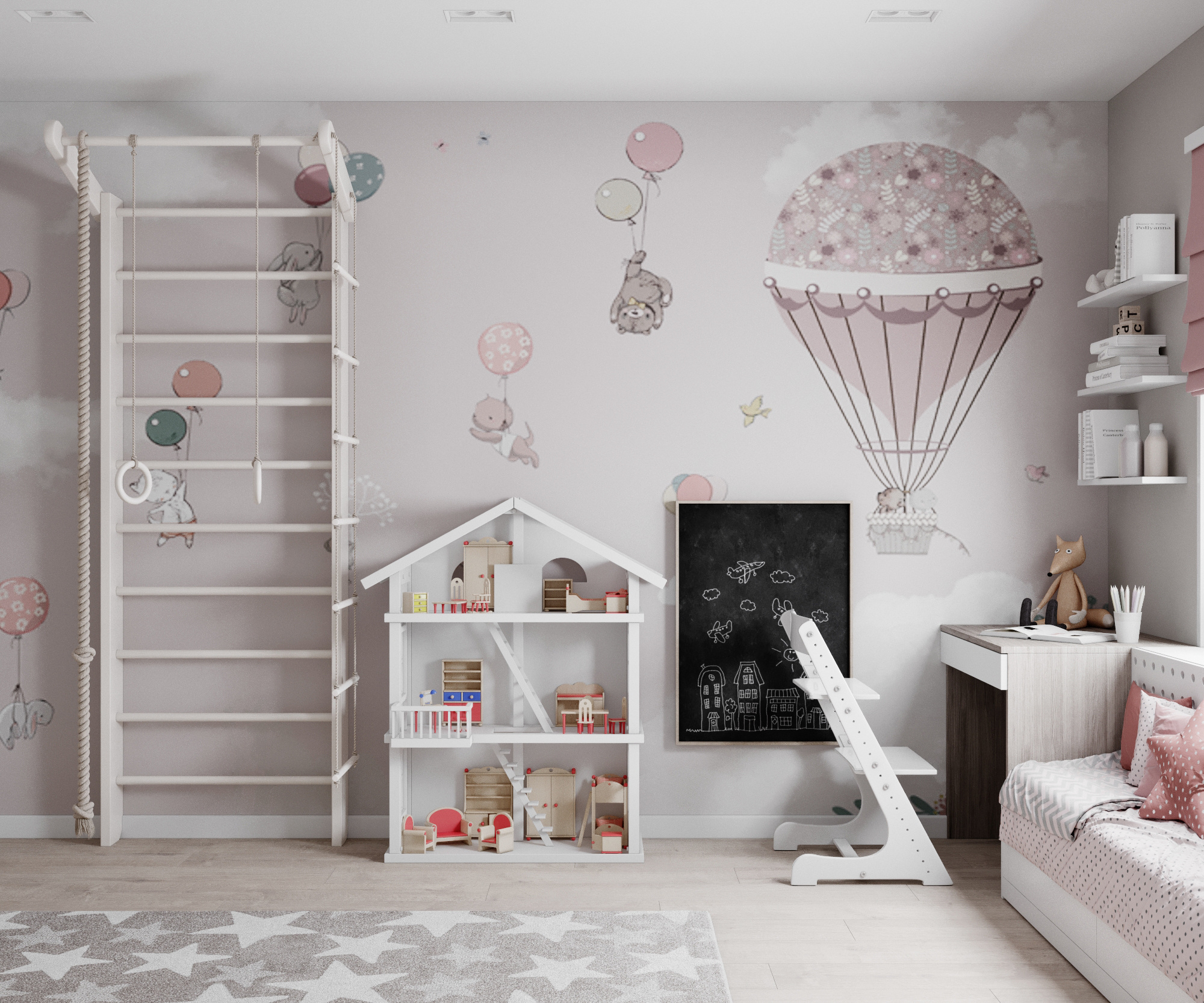 Трехкомнатная квартира. Славянка. Очень современная классика. Студия Дизайна интерьера Tsvetdesign. Дизайнер в Санкт-Петербурге