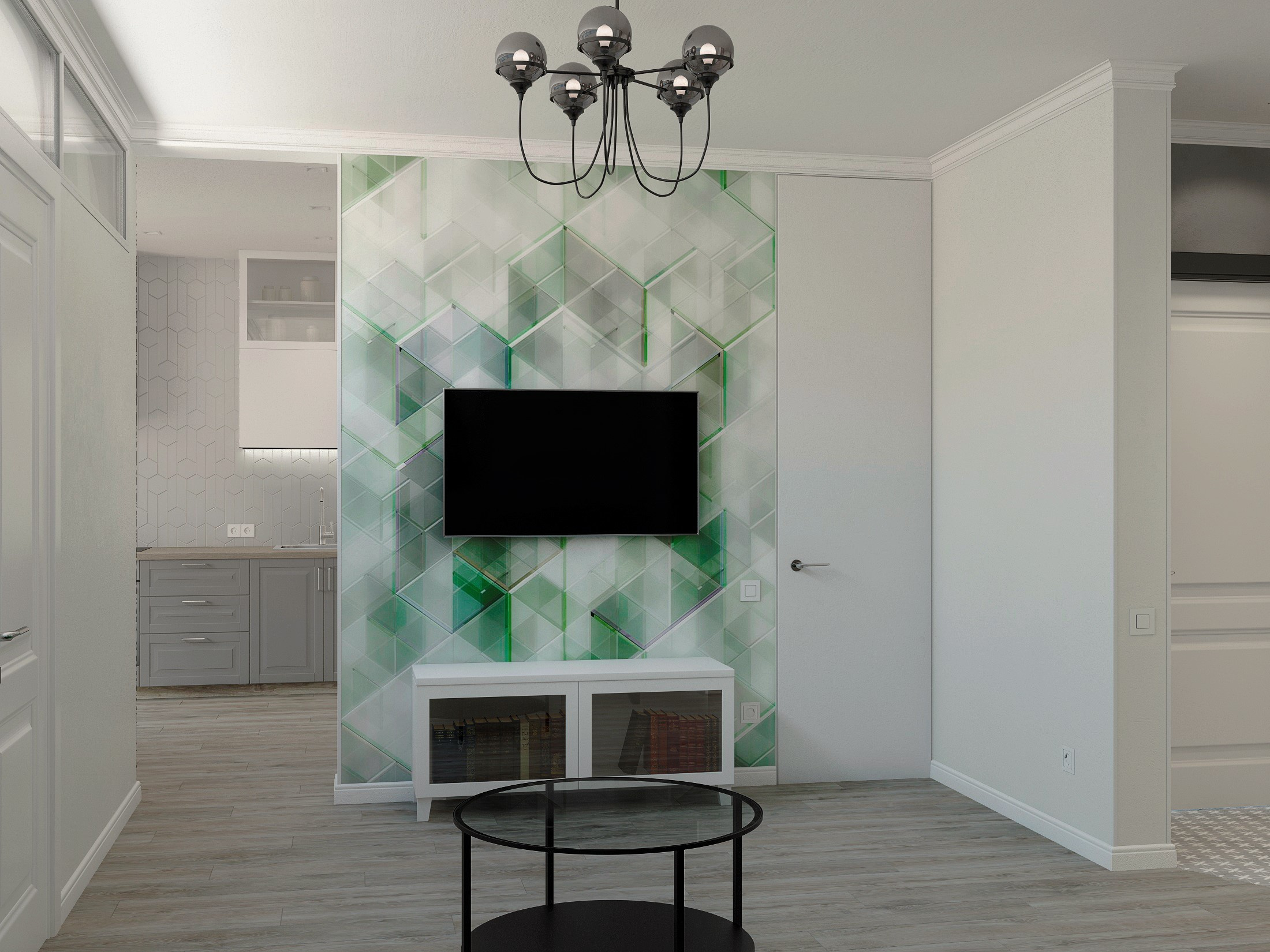 Трехкомнатная квартира в скандинавском стиле. Студия Дизайна интерьера Tsvetdesign. Дизайнер в Санкт-Петербурге