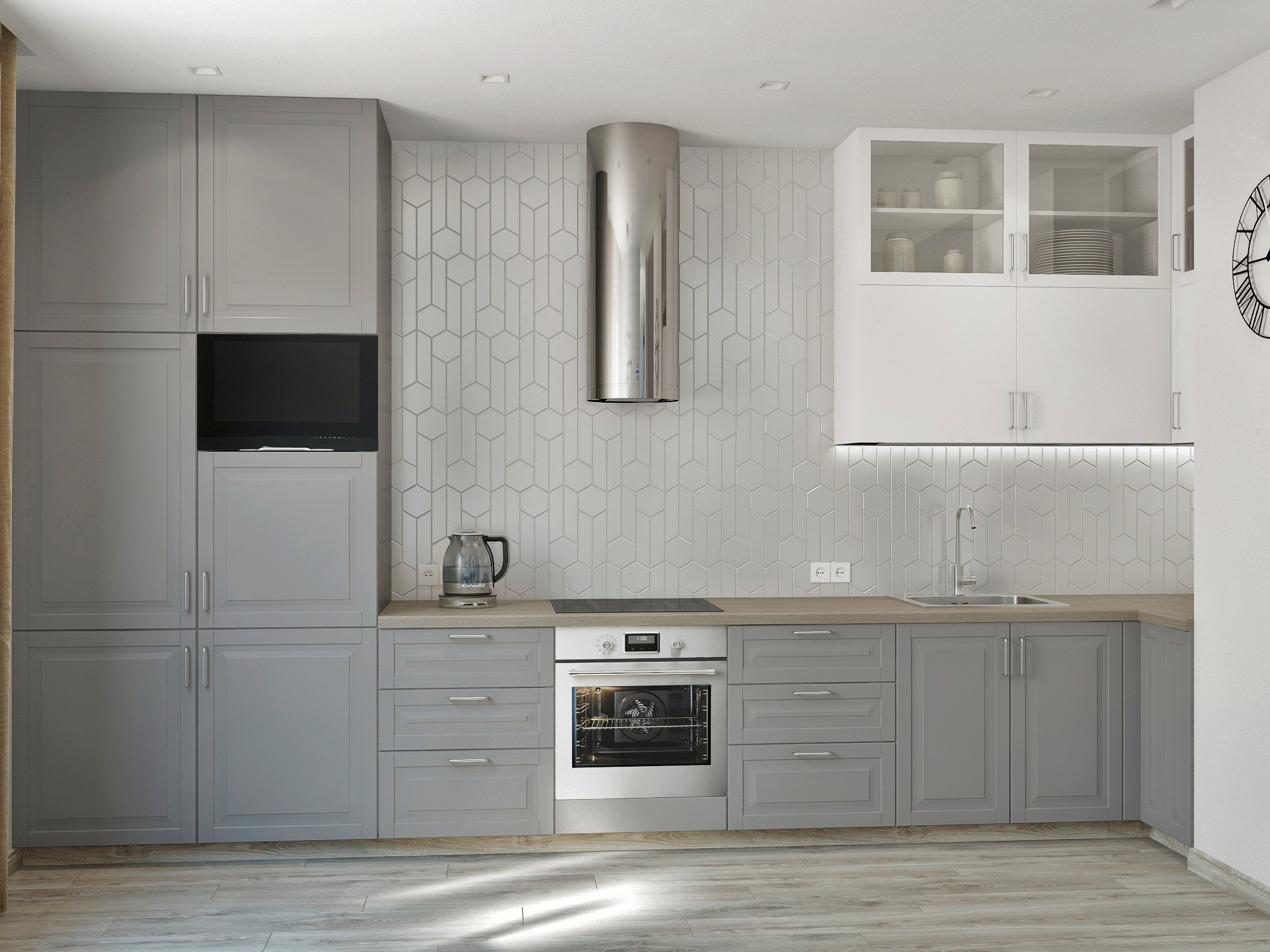 Трехкомнатная квартира в скандинавском стиле. Студия Дизайна интерьера Tsvetdesign. Дизайнер в Санкт-Петербурге