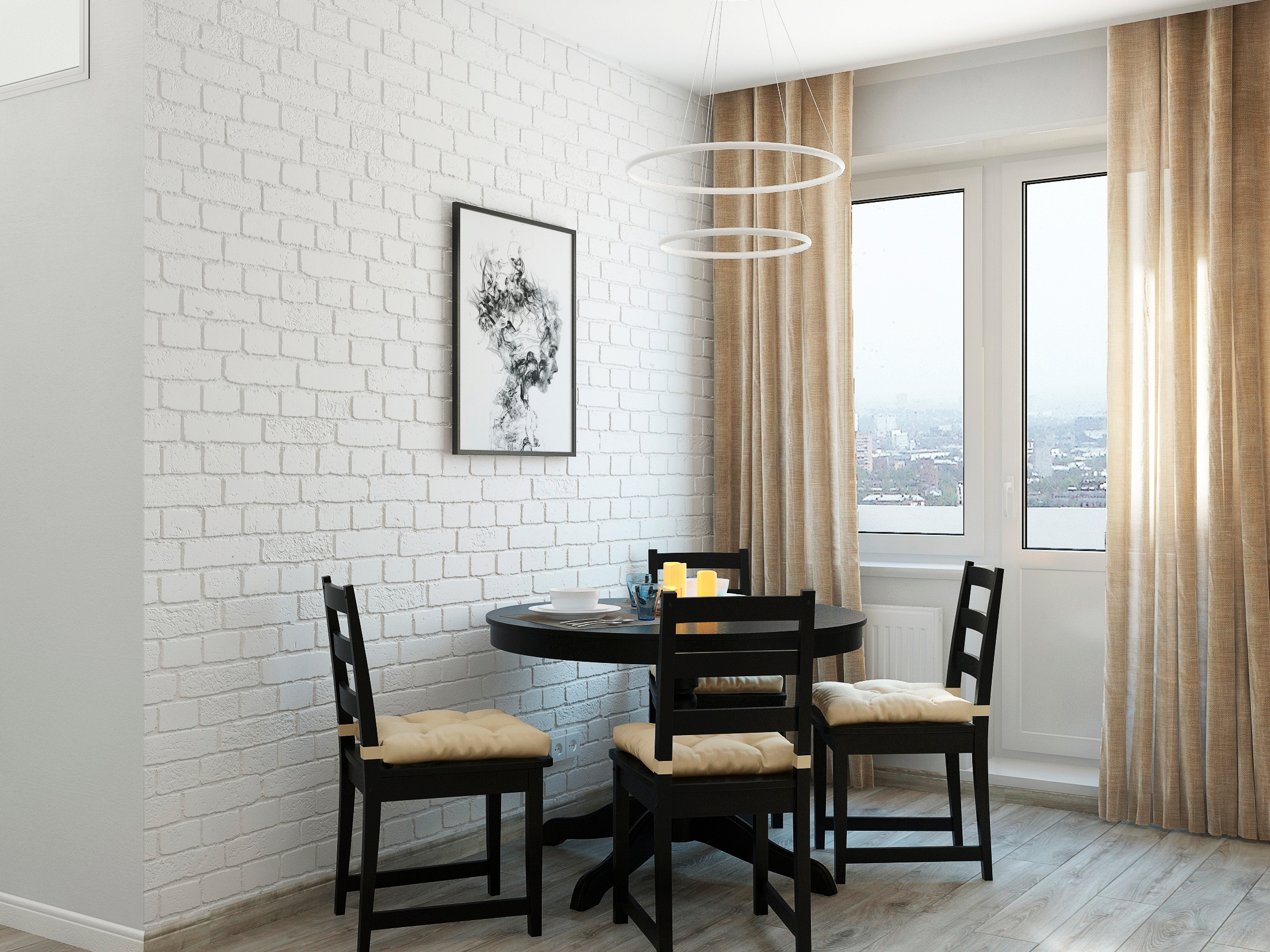 Трехкомнатная квартира в скандинавском стиле. Студия Дизайна интерьера Tsvetdesign. Дизайнер в Санкт-Петербурге