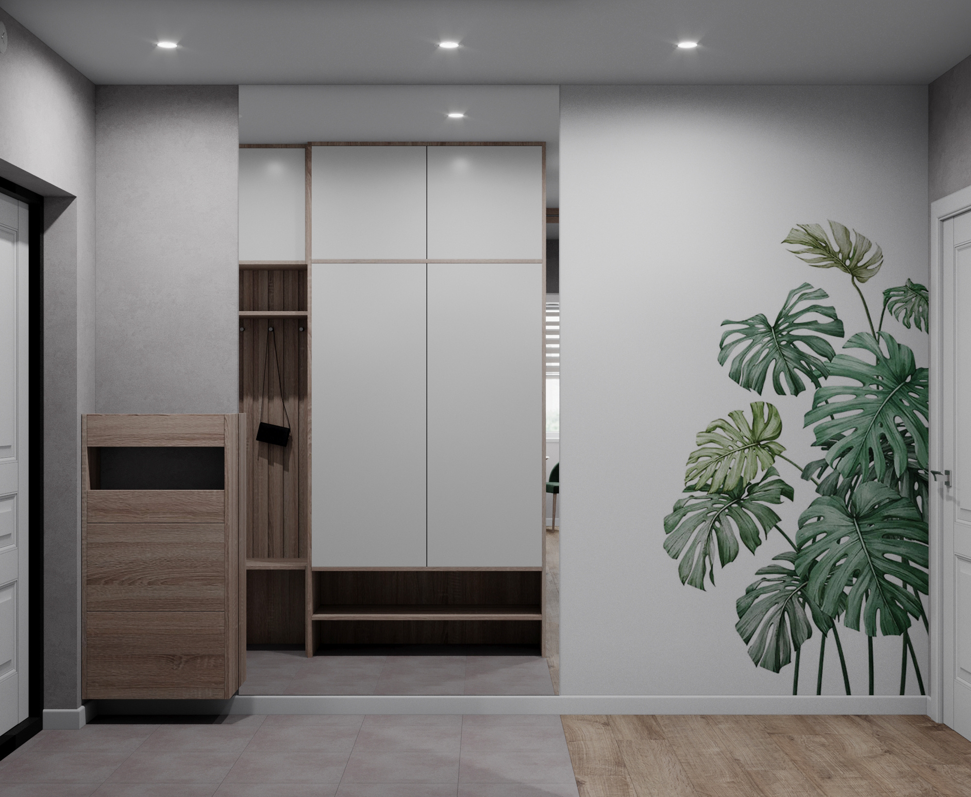 Двухкомнатная квартира 60 м.кв, Москва. Студия Дизайна интерьера Tsvetdesign. Дизайнер в Санкт-Петербурге