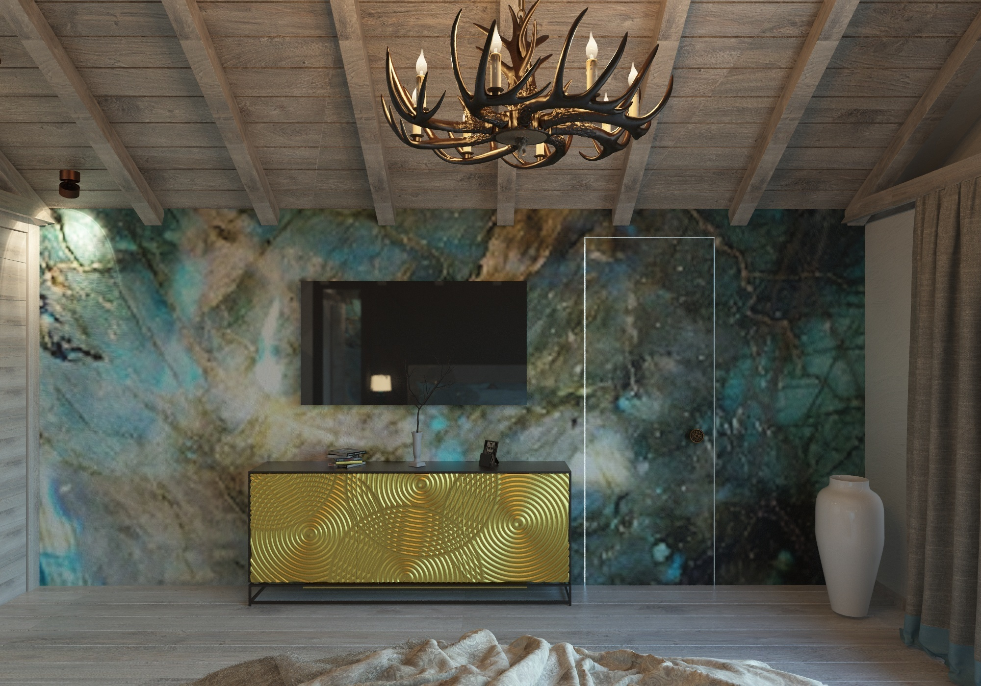 Шале на горе Можайская в 3 этажа. Стиль модерн + шале. Студия Дизайна интерьера Tsvetdesign. Дизайнер в Санкт-Петербурге