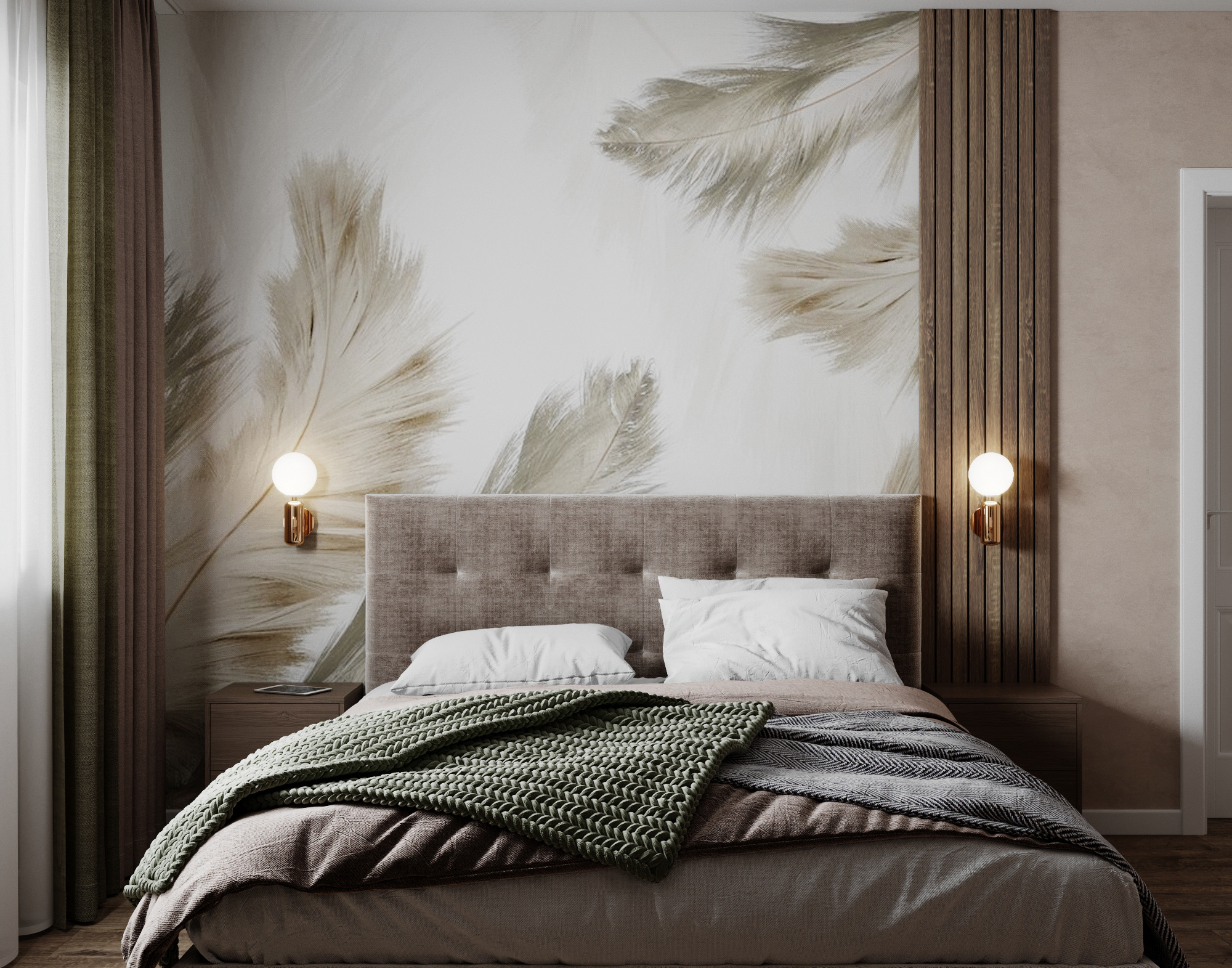 Двухкомнатная квартира 60 м.кв, Москва. Студия Дизайна интерьера Tsvetdesign. Дизайнер в Санкт-Петербурге