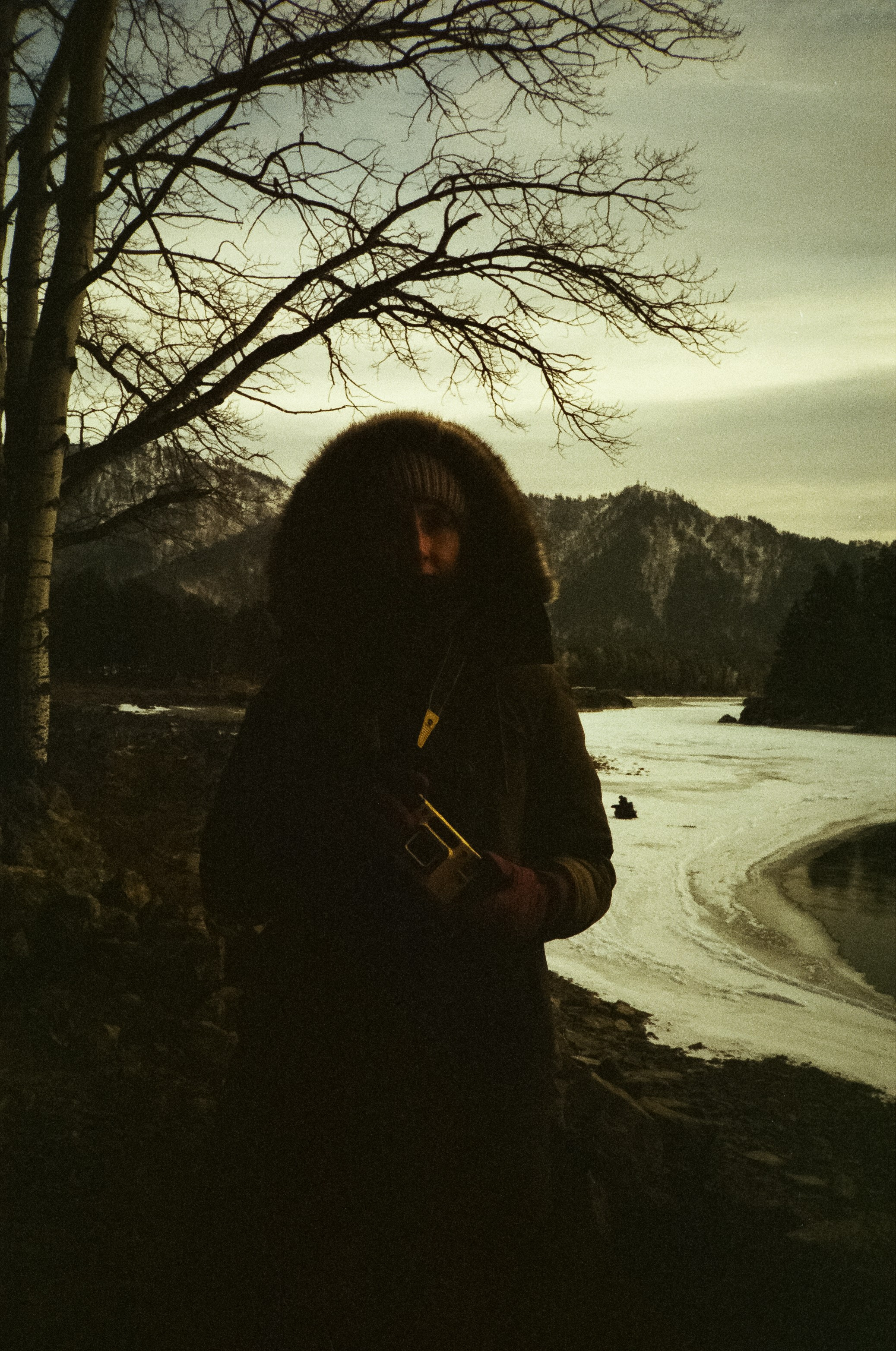 Дорога в сторону Сада Пионов, база Сила Алтая / 15 — 16 декабря 2023 г