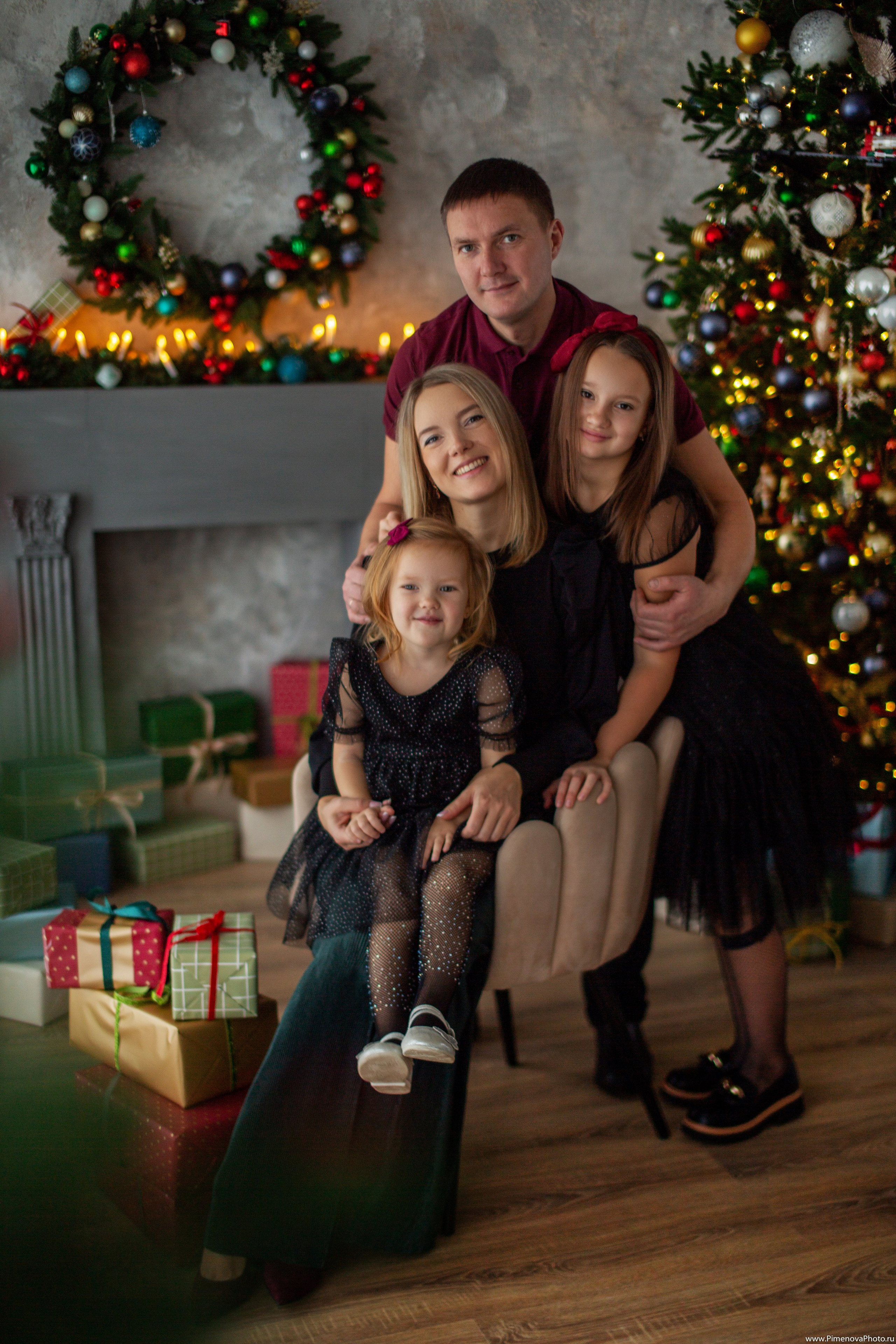 Новогодняя сказка Вари и Маруси, 2024. Семейный и детский фотограф в Петрозаводске