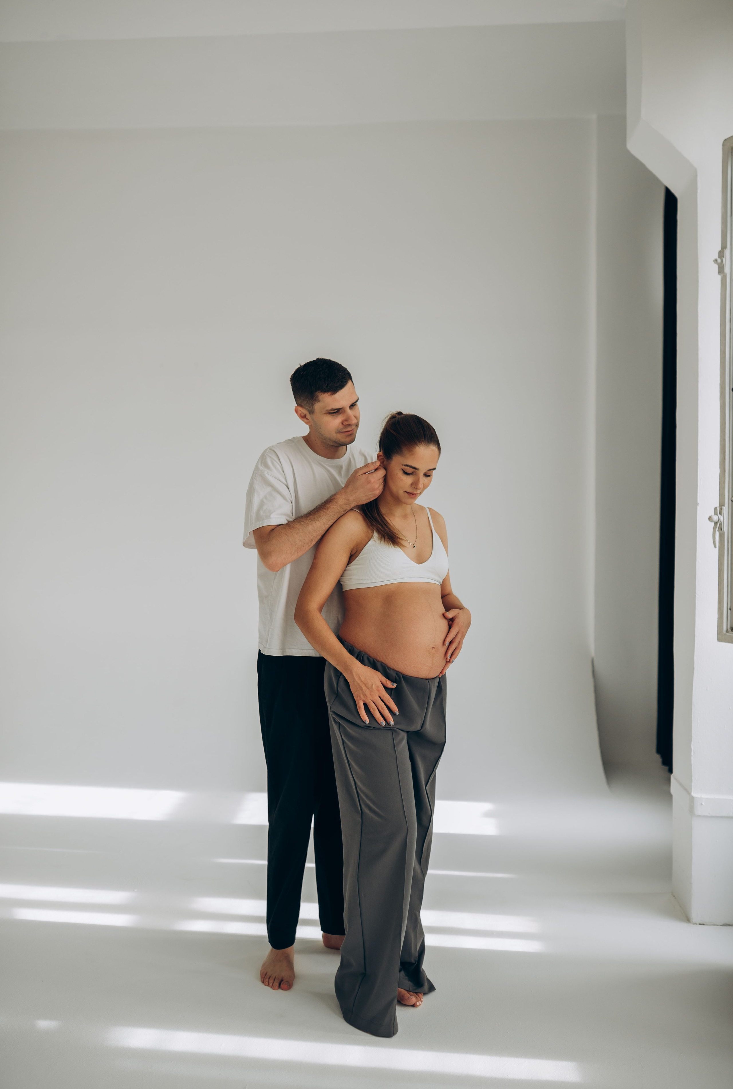 Фотосессия беременности в студии. Семейный фотограф в Домодедово и Москве Елена Пичугина