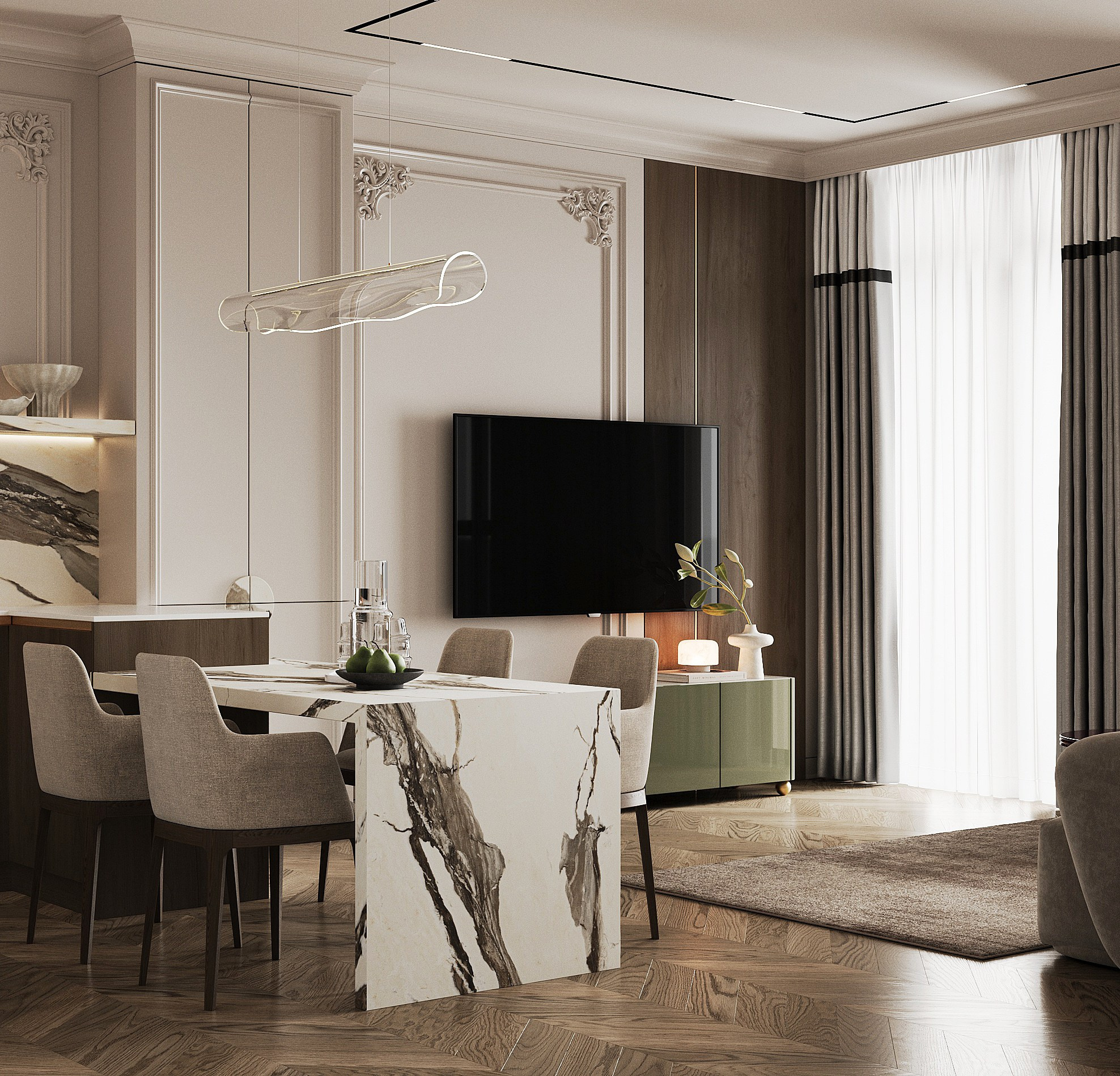 Appartment 100 sq m. Профессиональный дизайнер интерьера