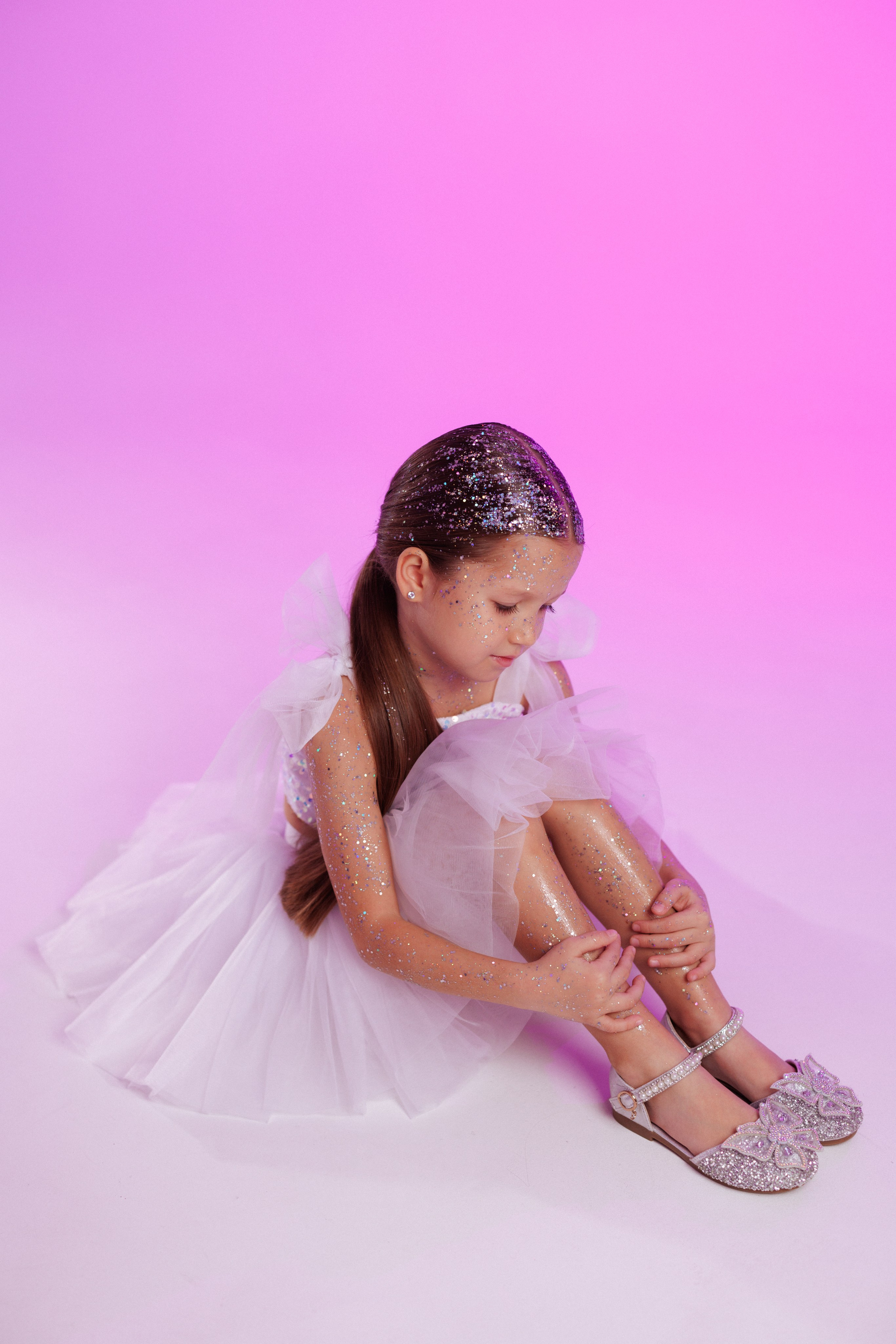 Детская фотосессия с блёстками на теле и лице. Семейный и детский фотограф в Краснодаре Анна Трашкова