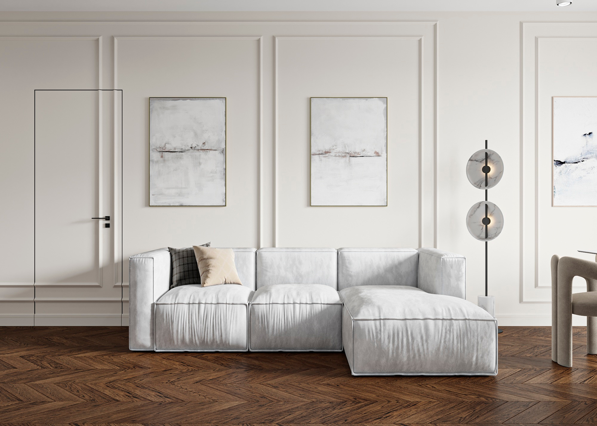 ЭРИСТРАВИ 2 (ТБИЛИСИ) 58 КВ.М. Irina Balykina — Interior 3D Visualisation