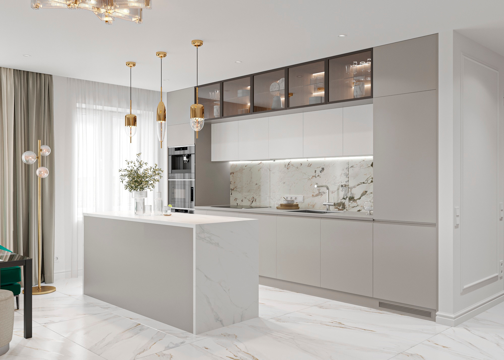 Г. ОРЕХОВО — ЗУЕВО 126 КВ.М. Irina Balykina — Interior 3D Visualisation