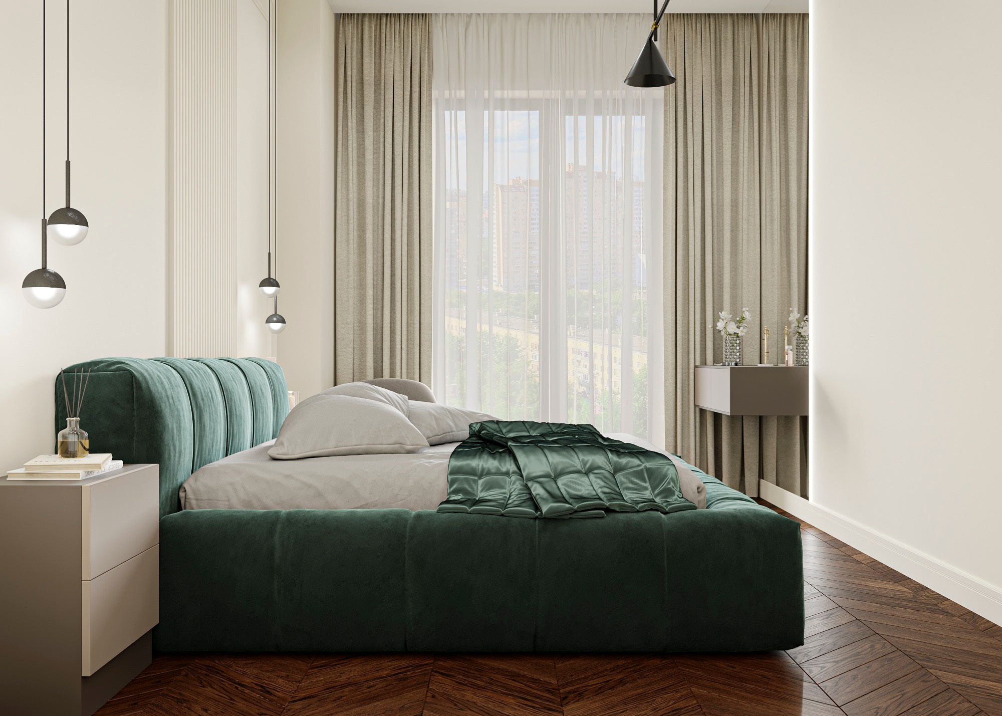 ЭРИСТРАВИ 2 (ТБИЛИСИ) 58 КВ.М. Irina Balykina — Interior 3D Visualisation