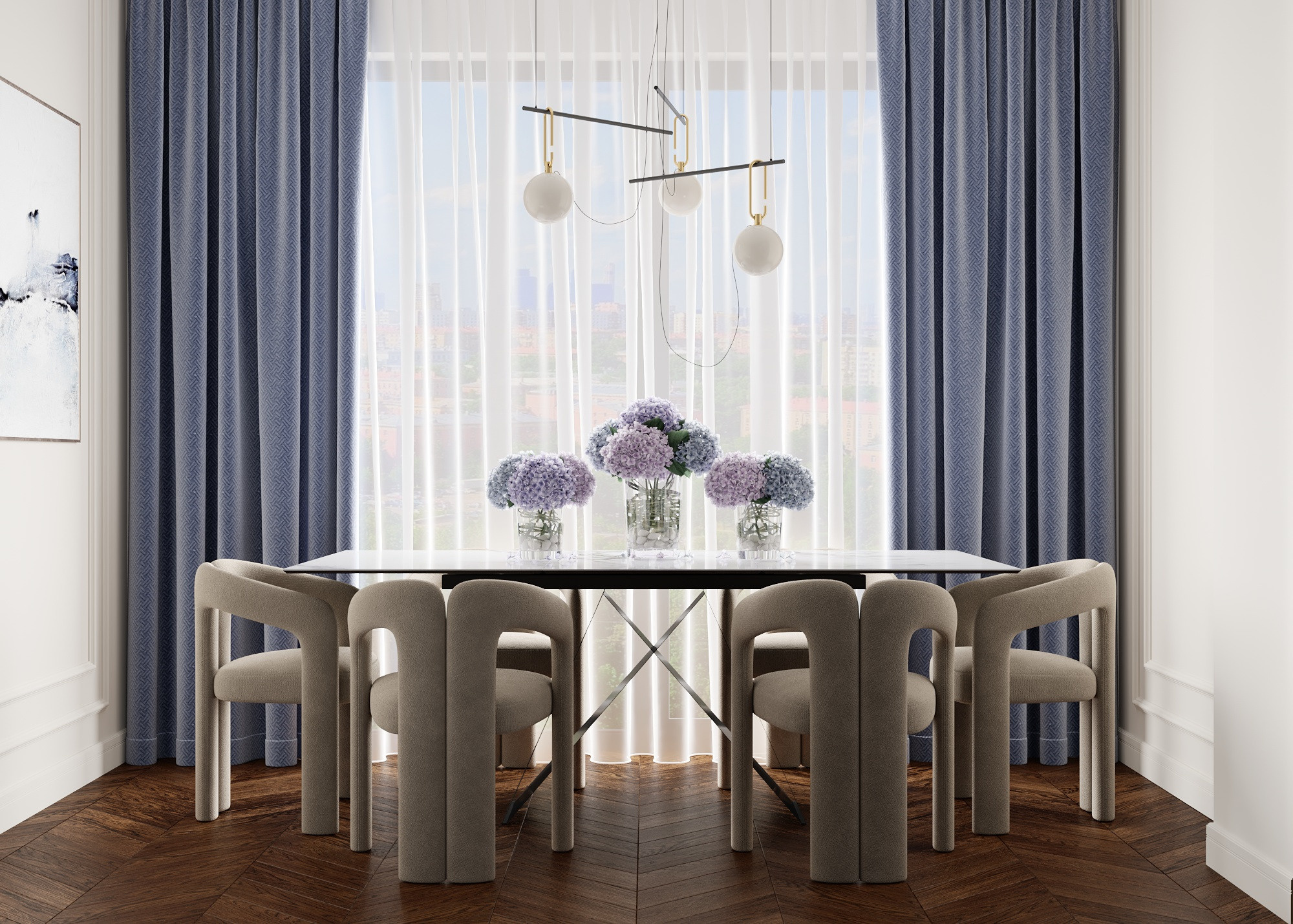 ЭРИСТРАВИ 2 (ТБИЛИСИ) 58 КВ.М. Irina Balykina — Interior 3D Visualisation