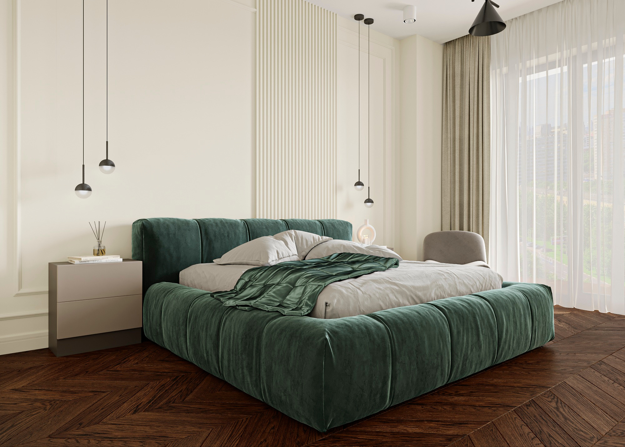 ЭРИСТРАВИ 2 (ТБИЛИСИ) 58 КВ.М. Irina Balykina — Interior 3D Visualisation