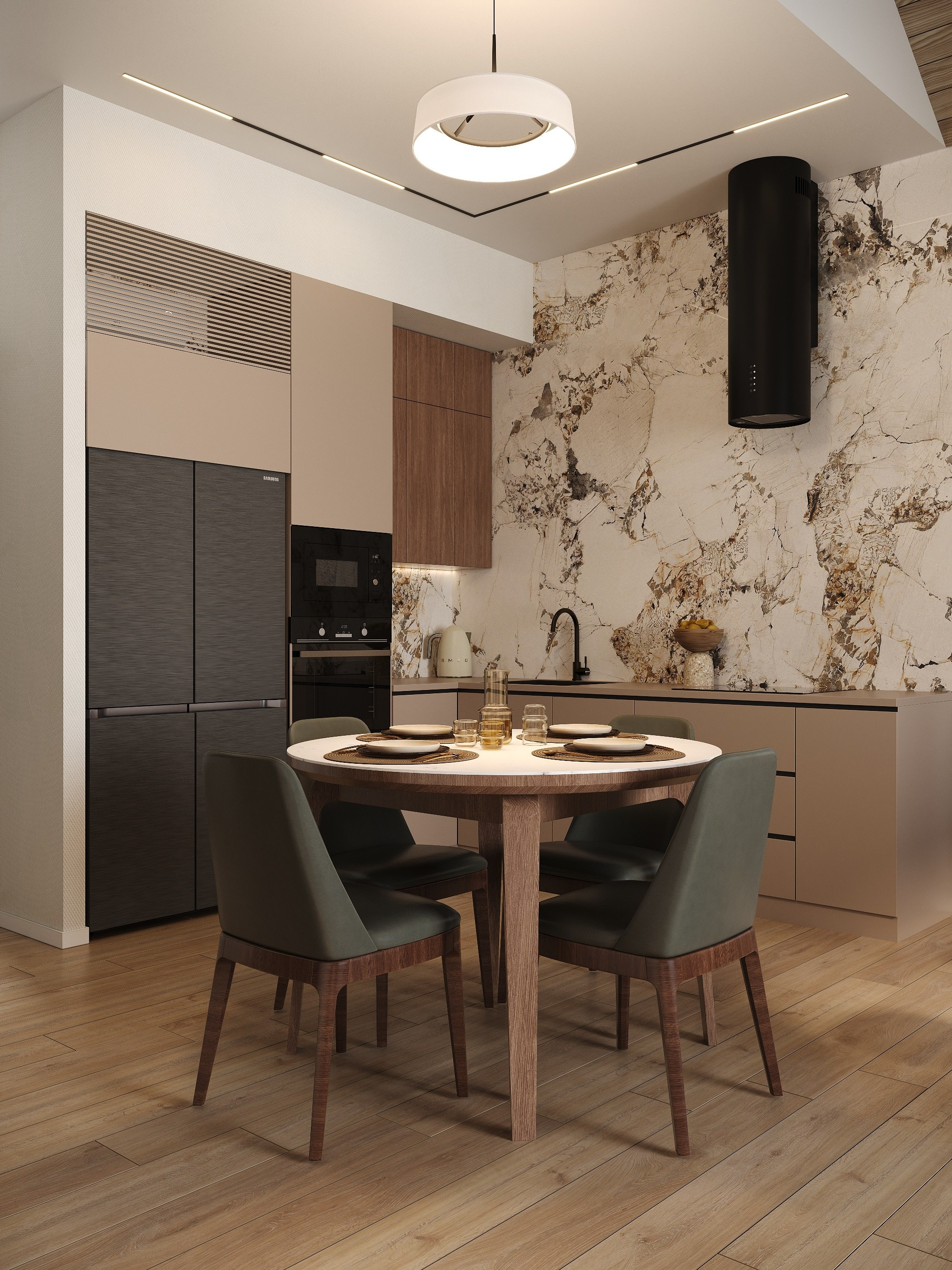 Дизайн проект дома «Лесной рассвет». Annything design