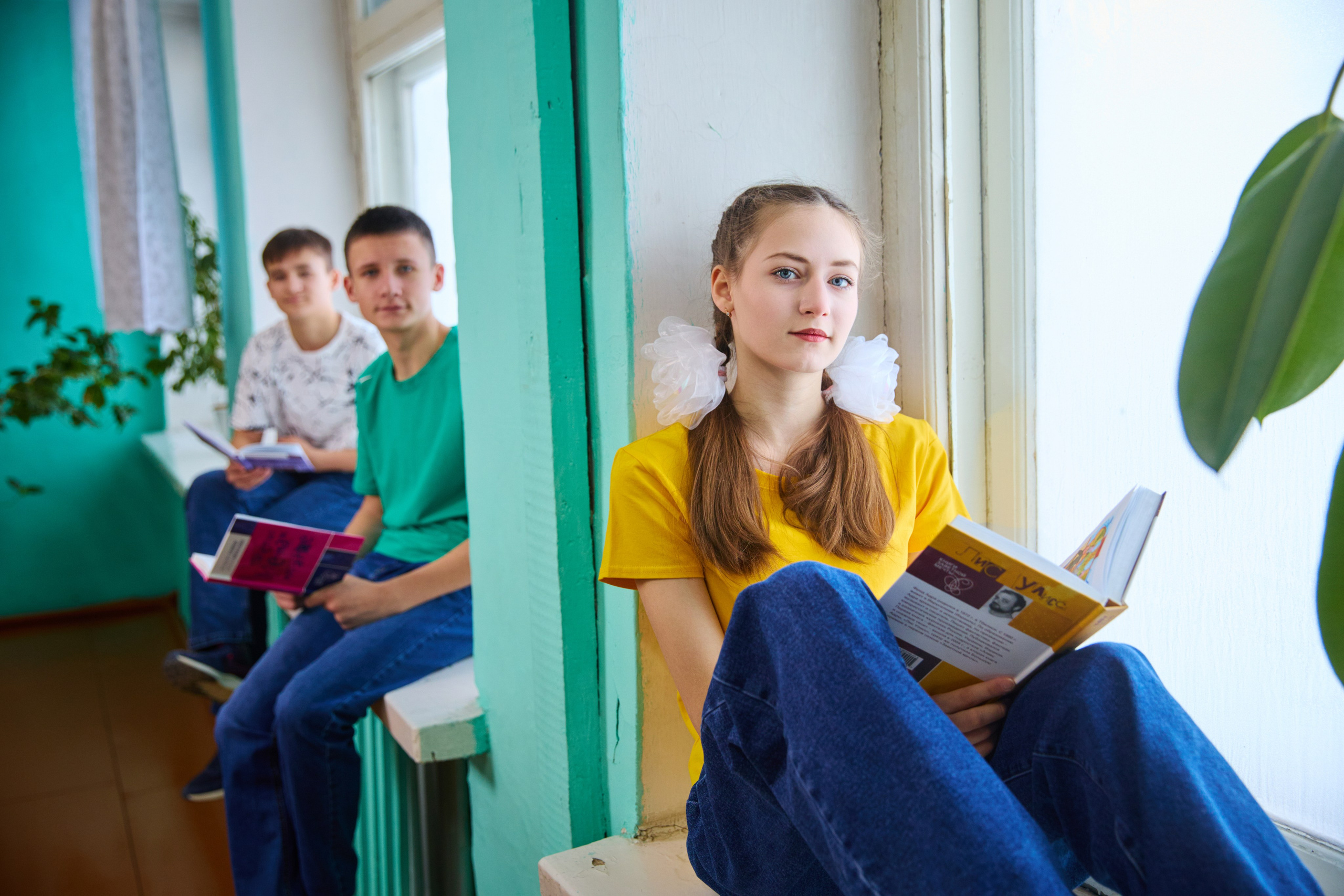 Съемка в школе Борска