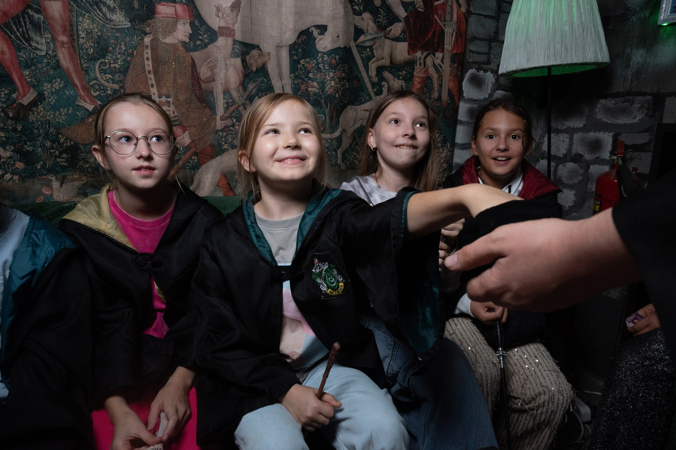 День рождения ребенка в «Подземелье Слизерин». Фотограф мероприятий в Москве