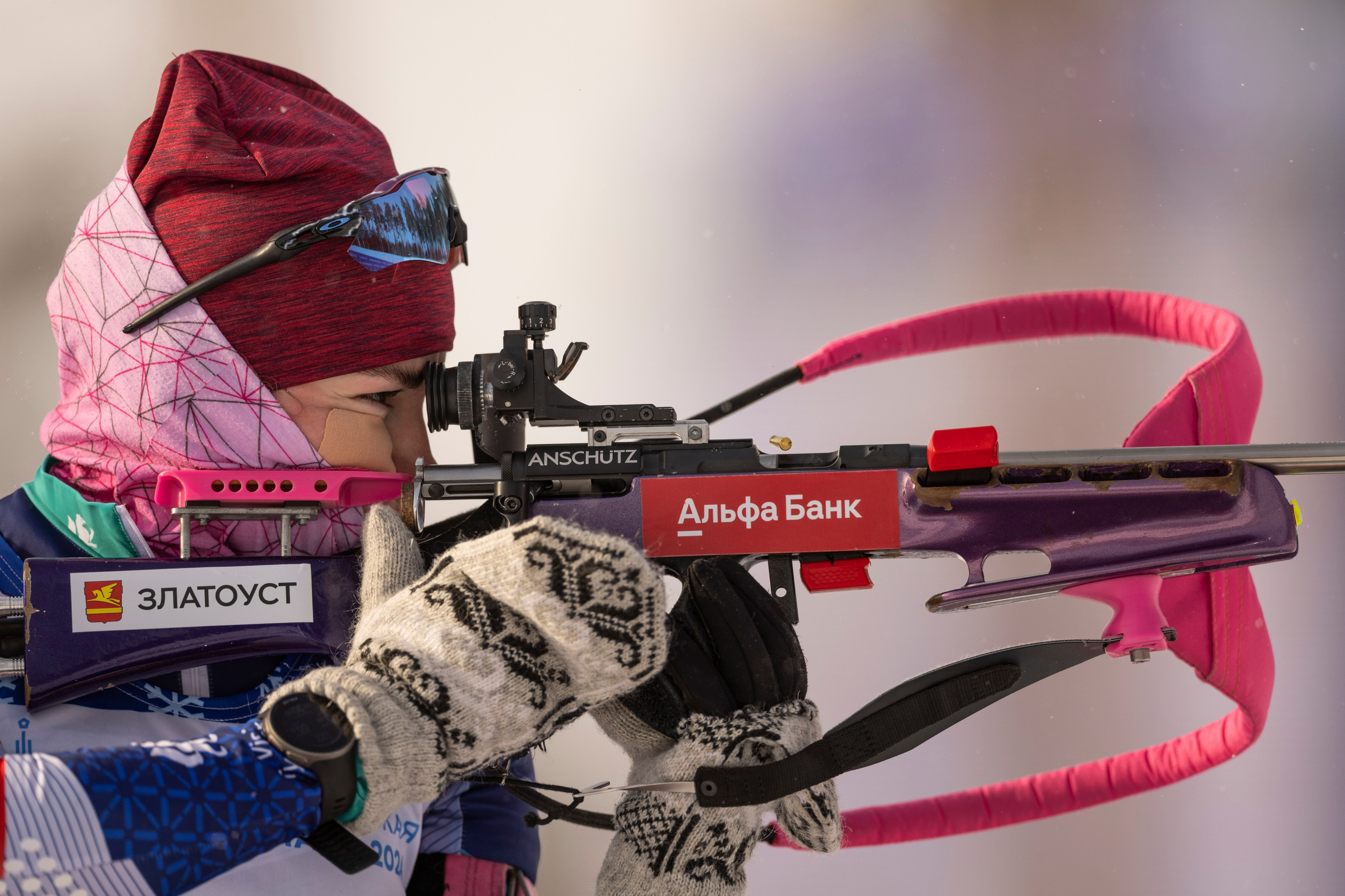 Всероссийская спартакиада. Гонка преследования женщины. Спортивный репортажный фотограф Казань Нафис Сиразетдинов