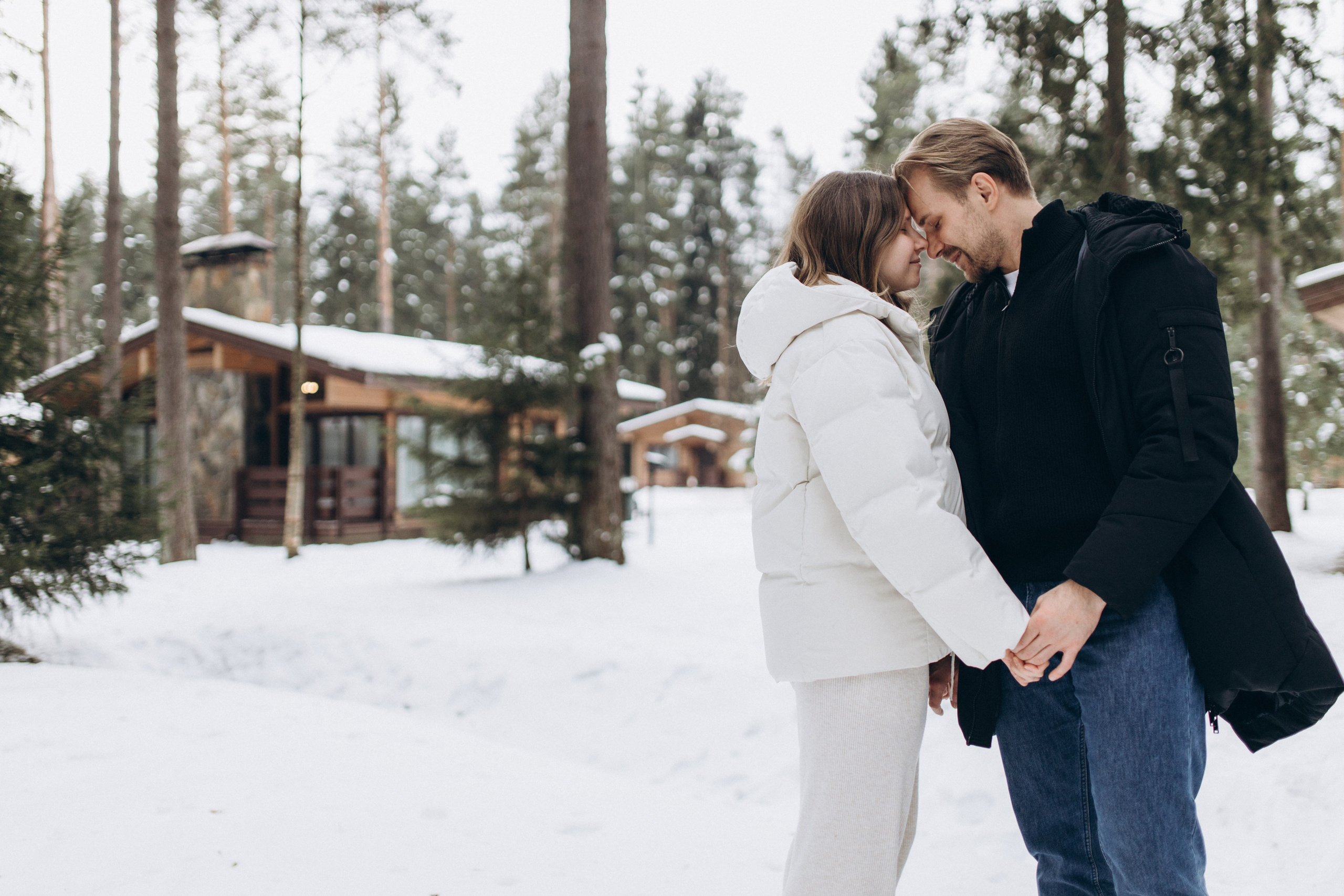 Коттедж и лес. Фотосервис курорта «Охта Парк­­­»