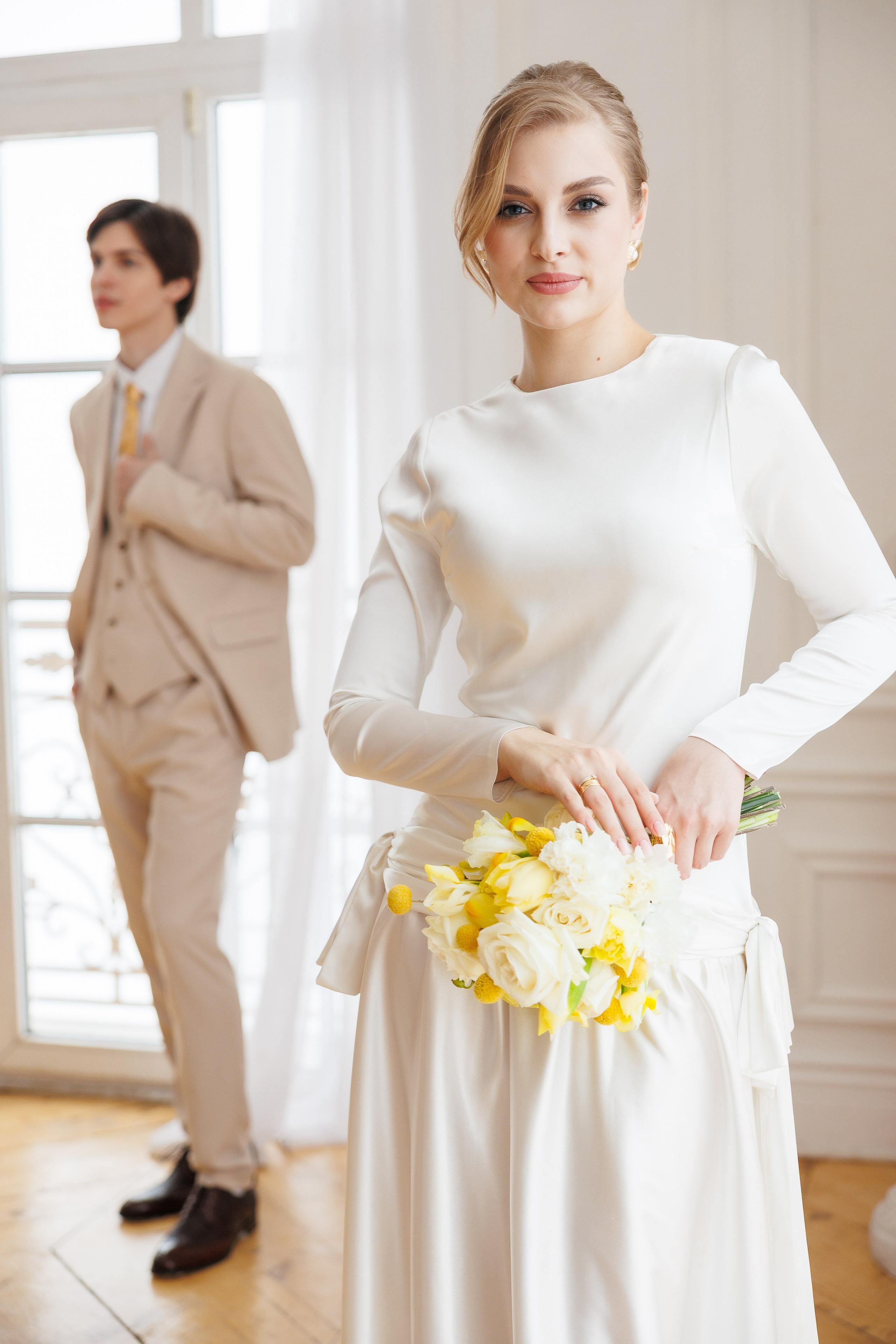 Камерная свадьба: весеннее настроение. Свадебный и семейный фотограф в Москве Красинская Мария