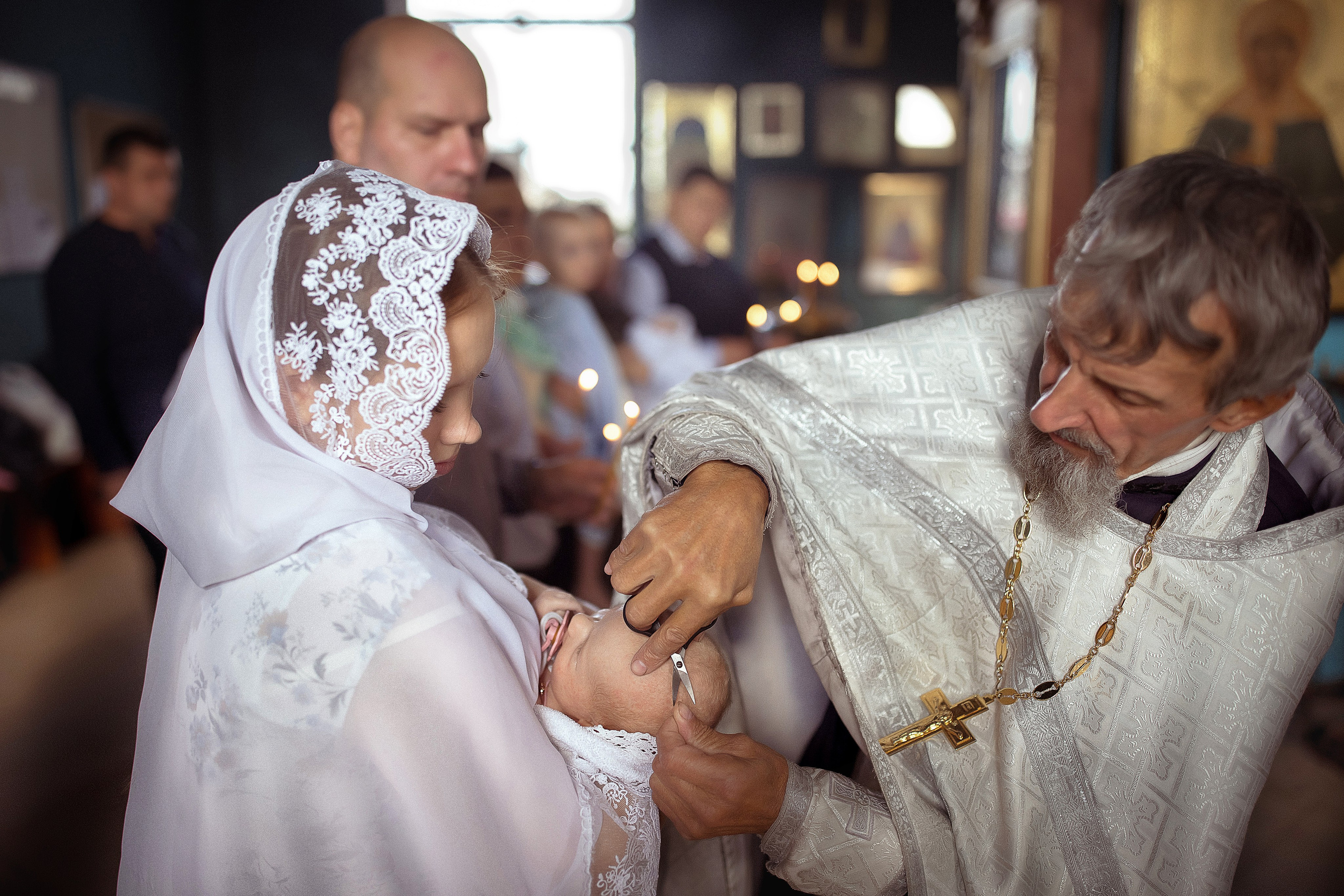 Крещение Полины село Хохол. Фотограф на крещение и венчание
