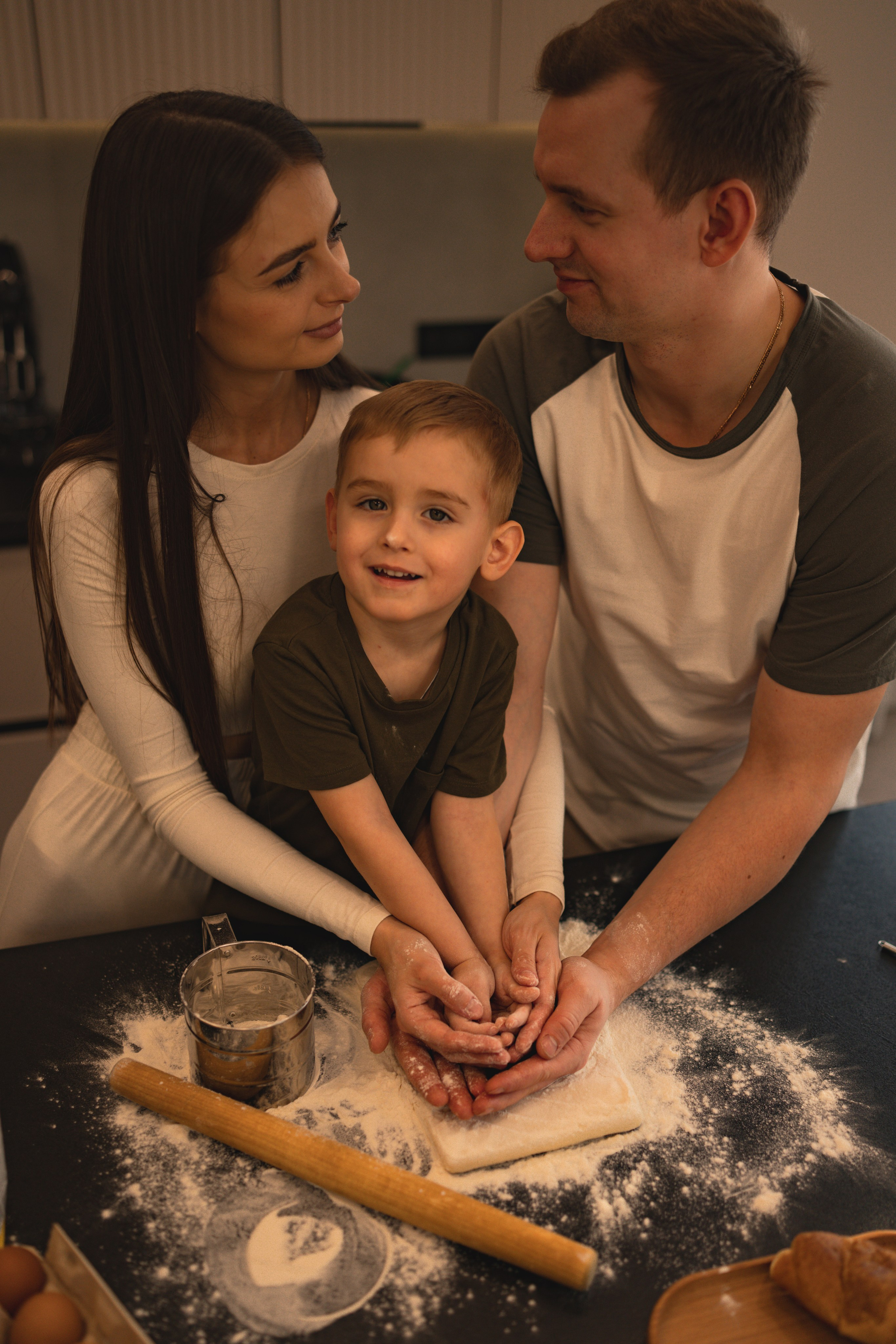 Домашняя съемка семьи Ксении и Алексея. Семейный и портретный фотограф в Санкт-Петербурге Татьяна Гримоть