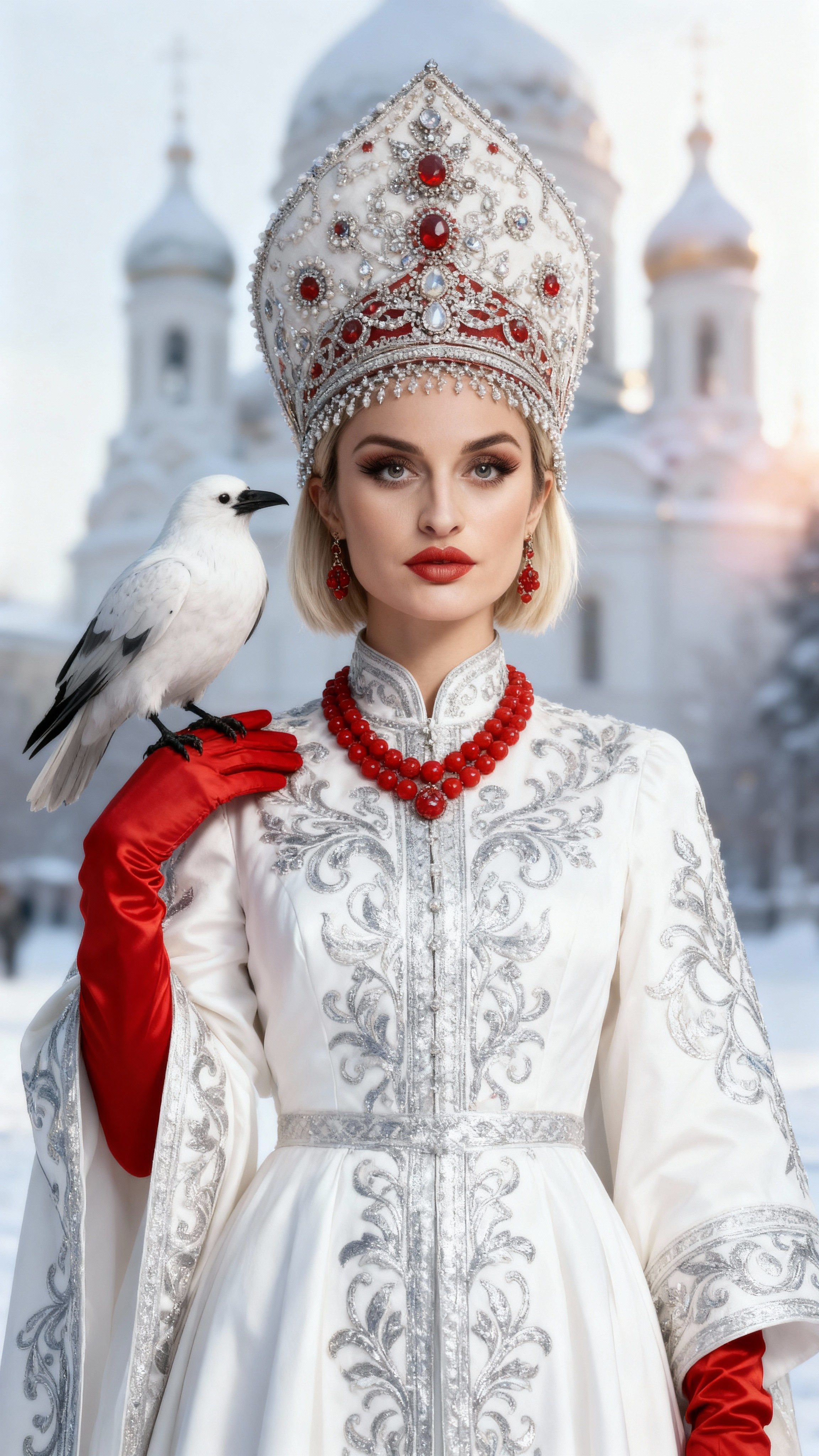 Зимняя фотосессия. AI-фотограф — Ольга Герман. Нейрофотосессии, уникальные цифровые портреты и образы будущего