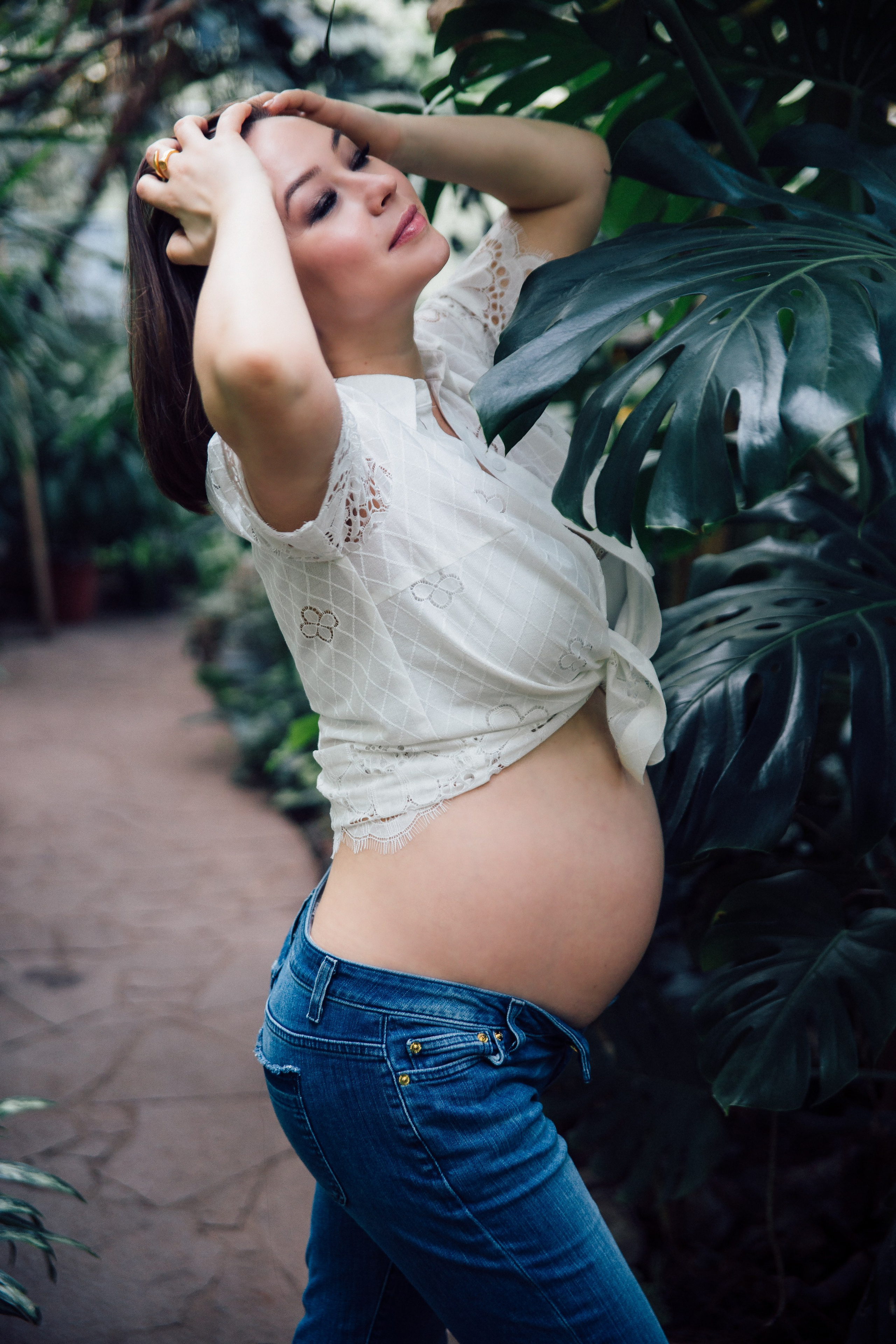 Фотосессия беременности в ботаническом саду. Фотограф в Самаре Екатерина Кроз