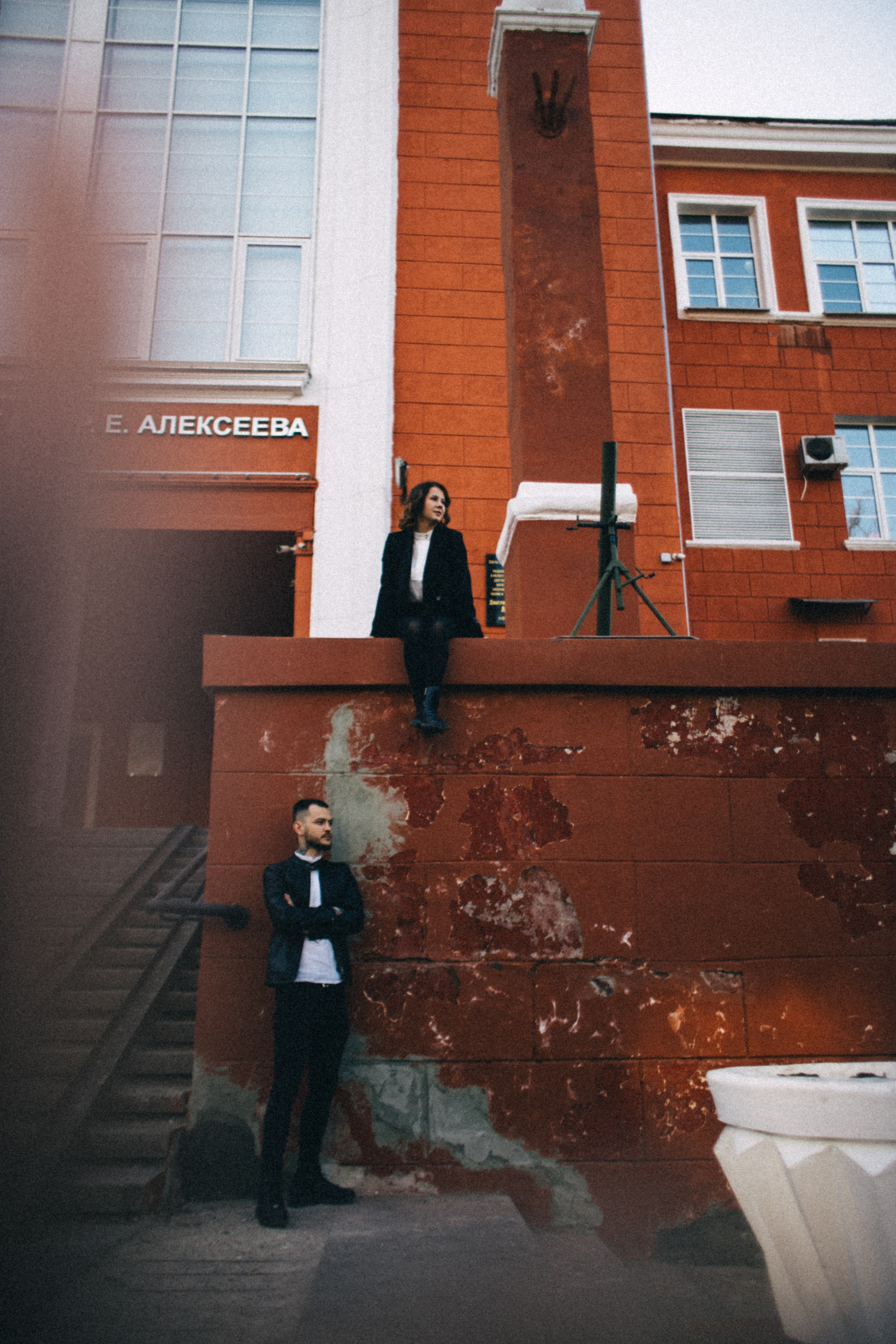 У Колеса обозрения. Фотограф в Нижнем Новгороде