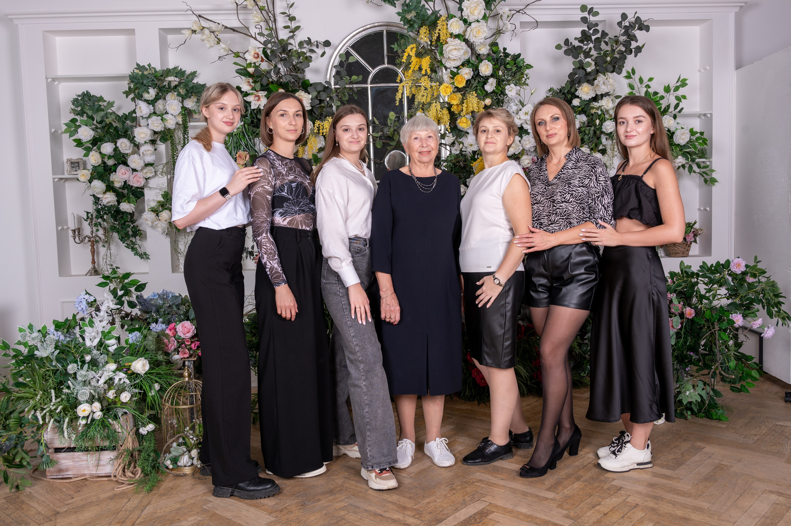 Большая, дружная семья в студии. Портретный, семейный, свадебный фотограф. Бизнес, контент съёмка. Тула