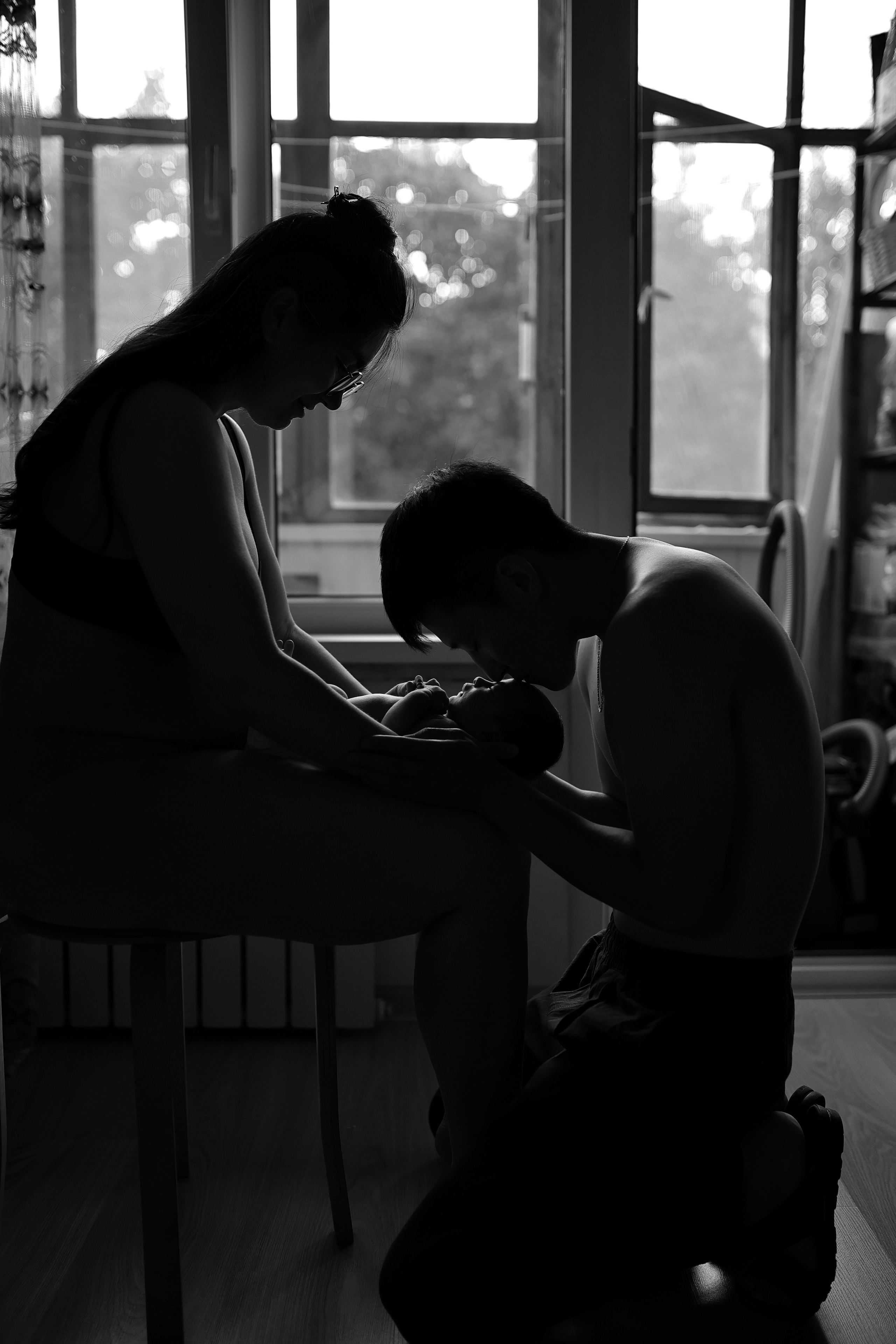 Первая фотосессия новорождённой Ники. Семейный фотограф в Москве и Люберцах Юлия Гуськова