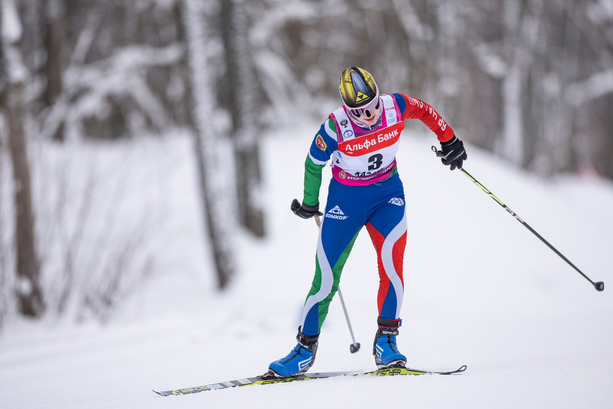 Кубок Росси по лыжным гонкам 2024. Женщины 10 км. Спортивный репортажный фотограф Казань Нафис Сиразетдинов