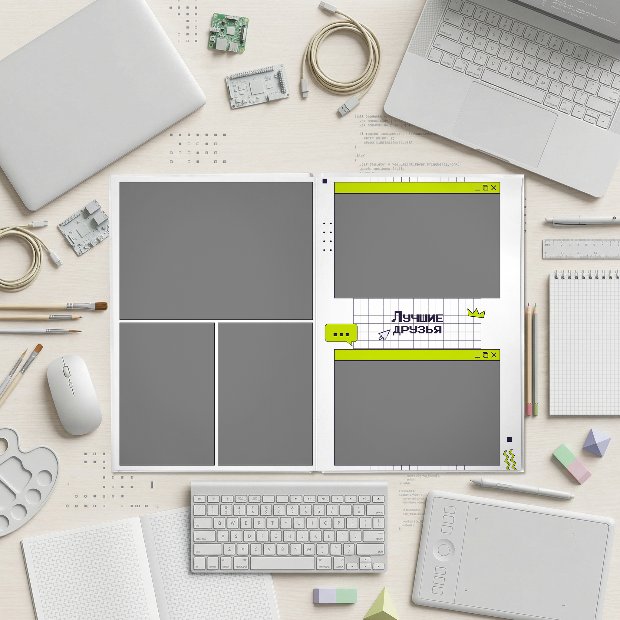 034 Internet. Дизайны, psd шаблоны школьных и выпускных альбомов и обложек