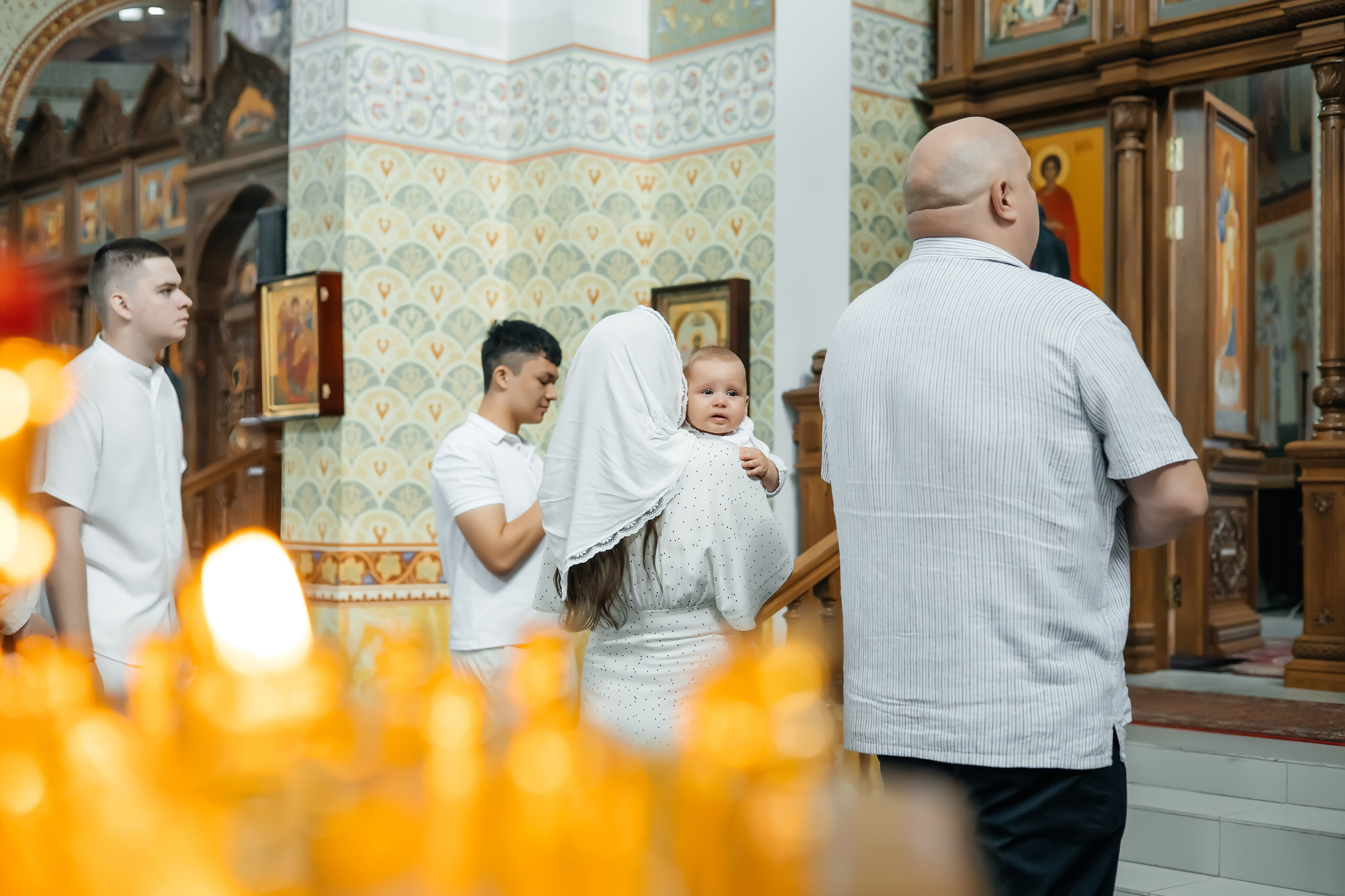 Крещение Платона в Храме Саввы Сторожевского в Измайлове. Фотограф на крещение и венчание Москва  Надежда Баланина