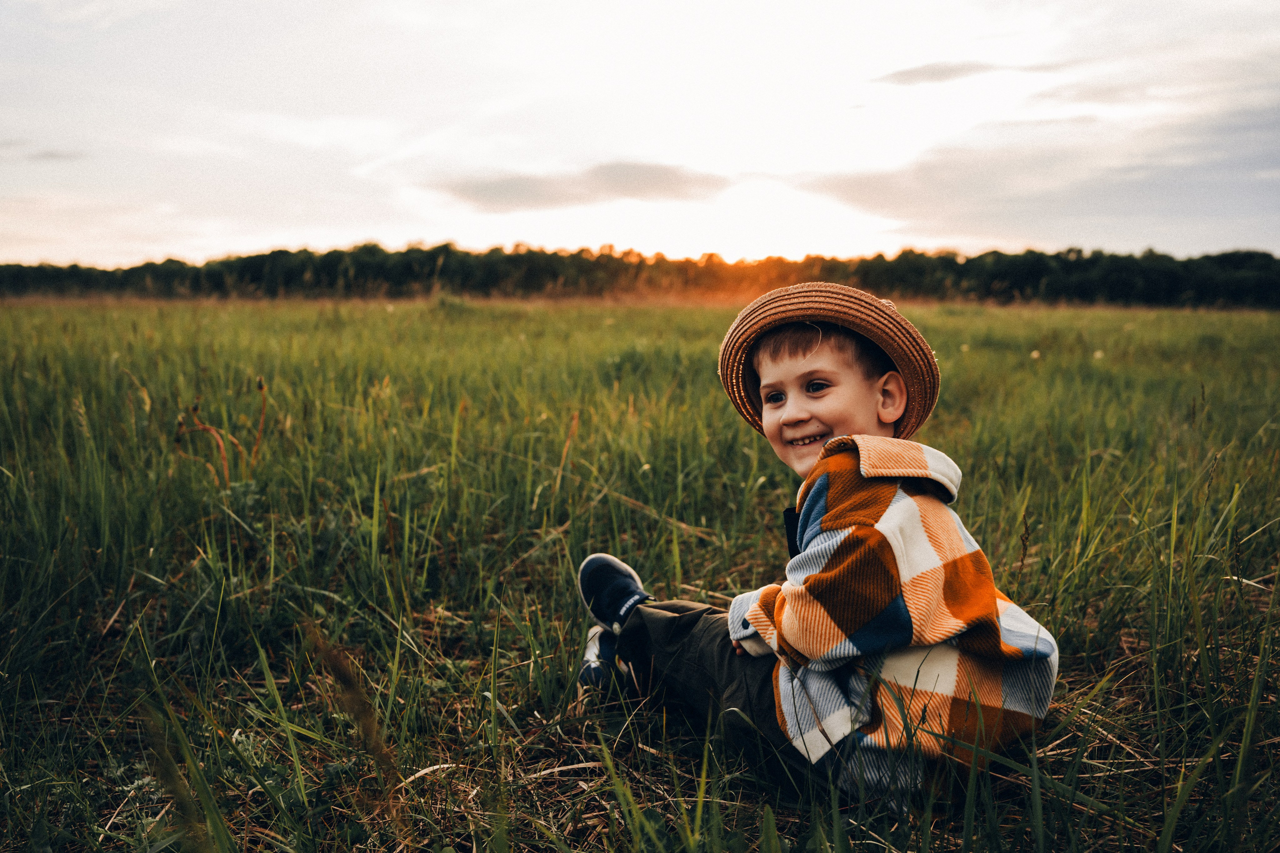 Семейная съемка на закате