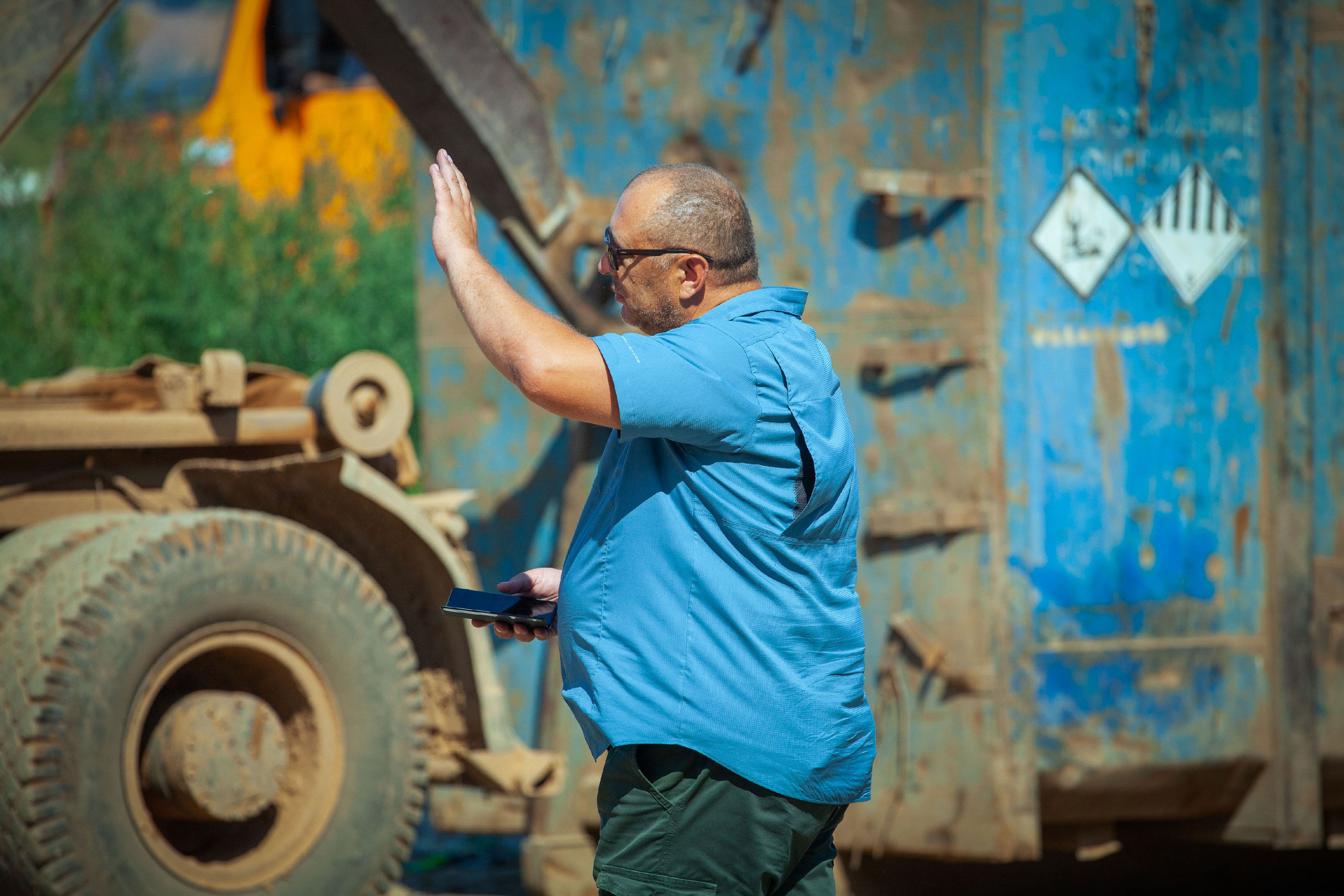 Анализ ижевского полигона ТБО [10-11 августа 2021 г.]. Фотограф Виноградов Константин