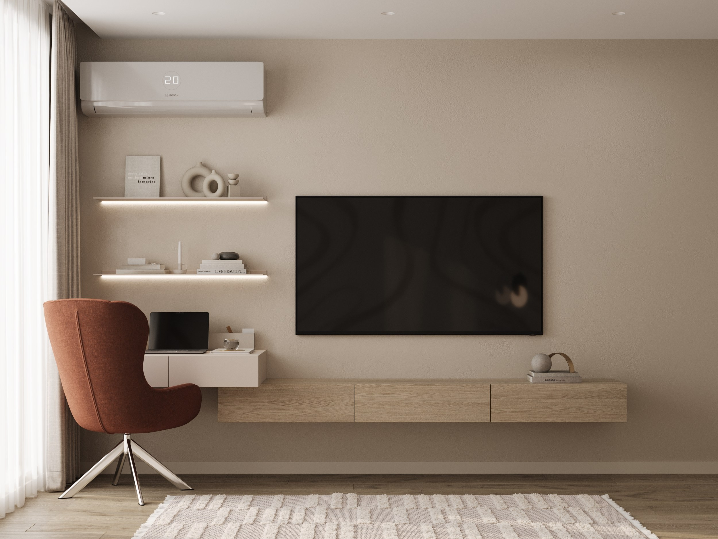 Beige orange. Reee.renders | architectural visualization