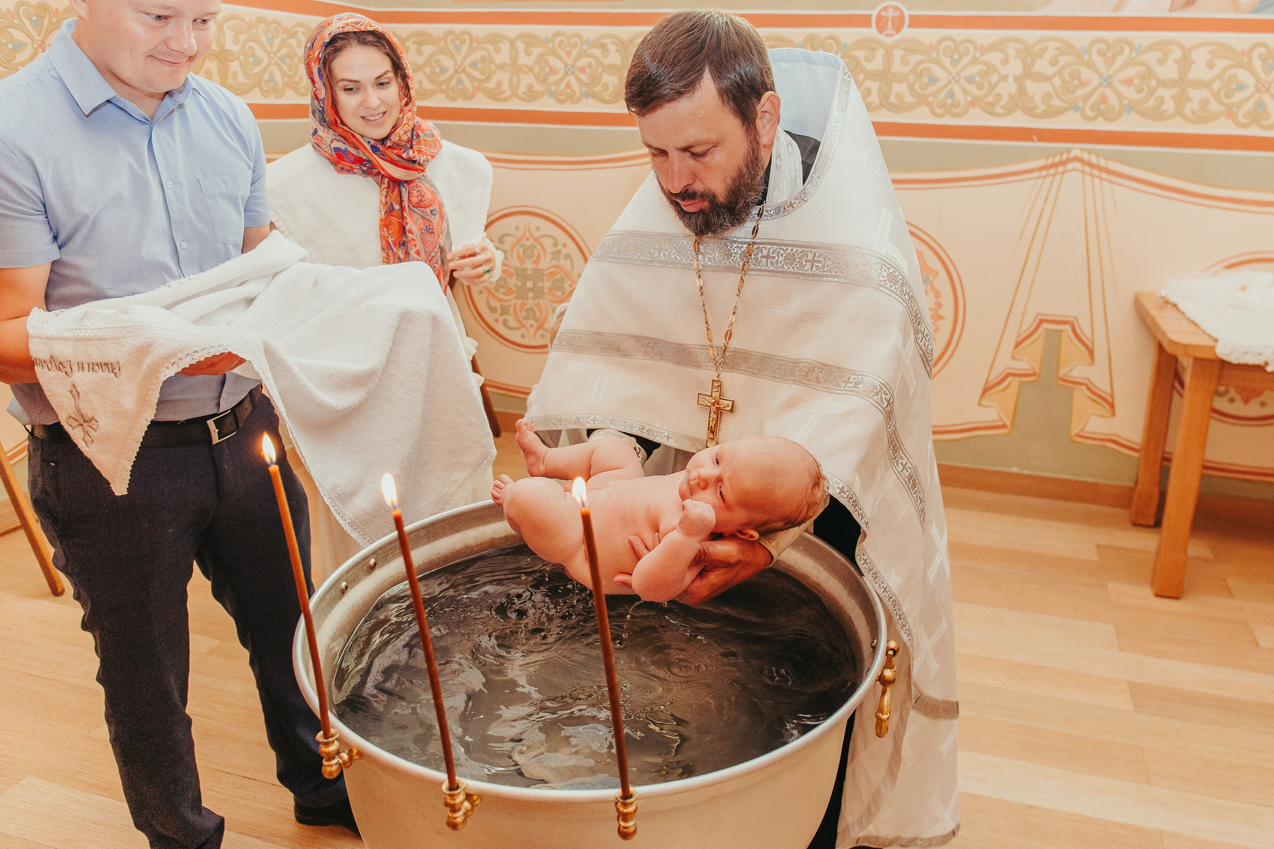 Крещение Маши в Черниговском Скиту. Фотограф новорожденных и детский в Сергиевом Посаде Кругликова Юлия