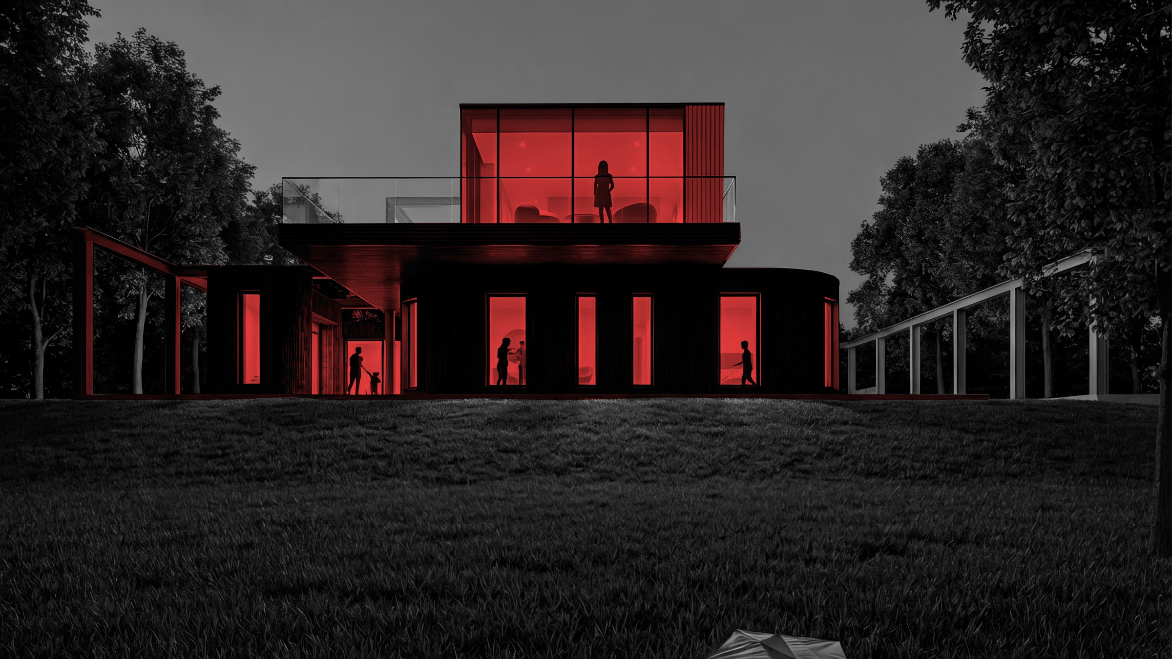 Дом с консольными выносами. RED ROBOT DESIGN