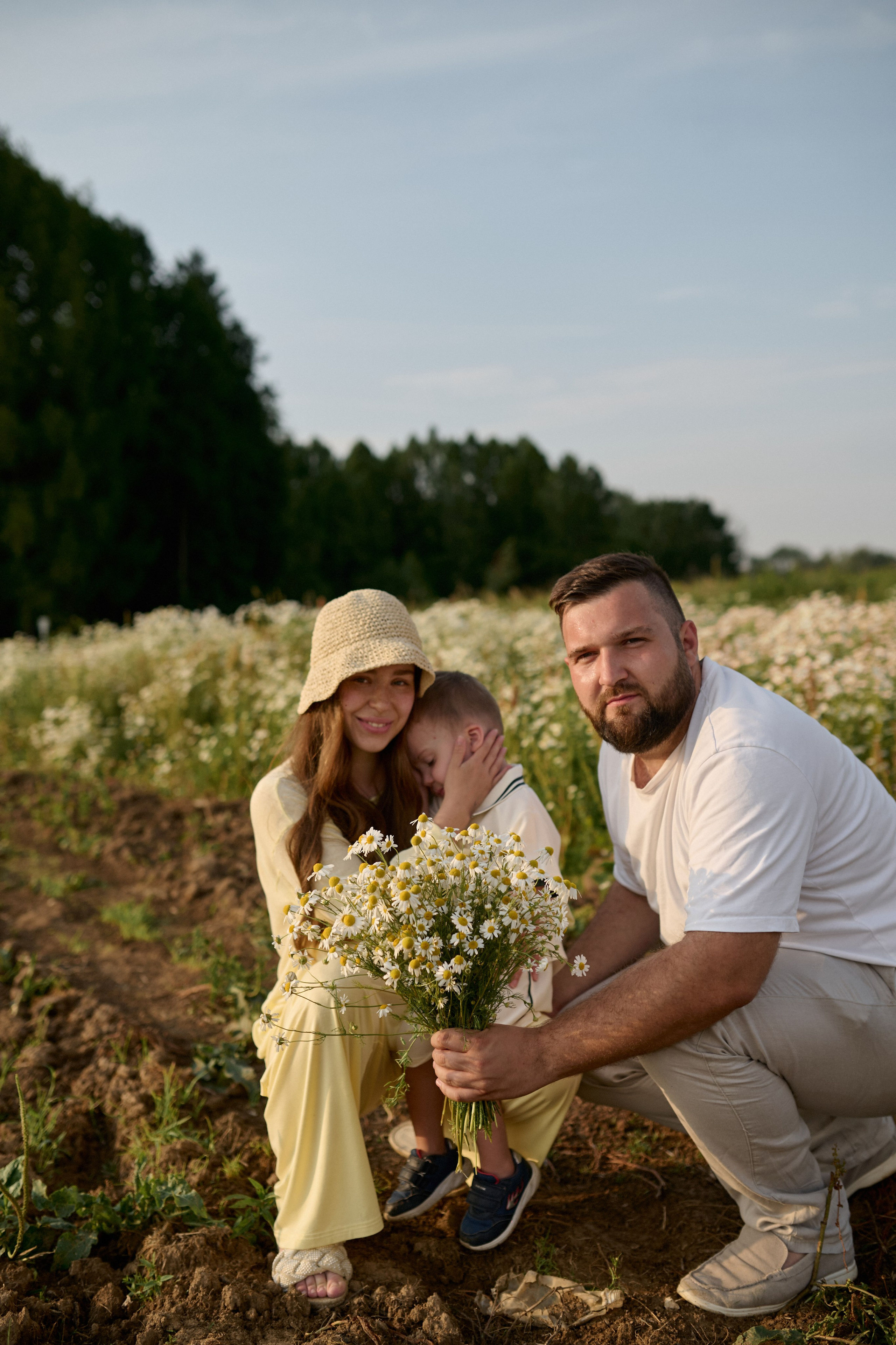 Рома, Оля, Максим и ромашки. Семейный и свадебный lifestyle-фотограф в Москве Мария Петрова