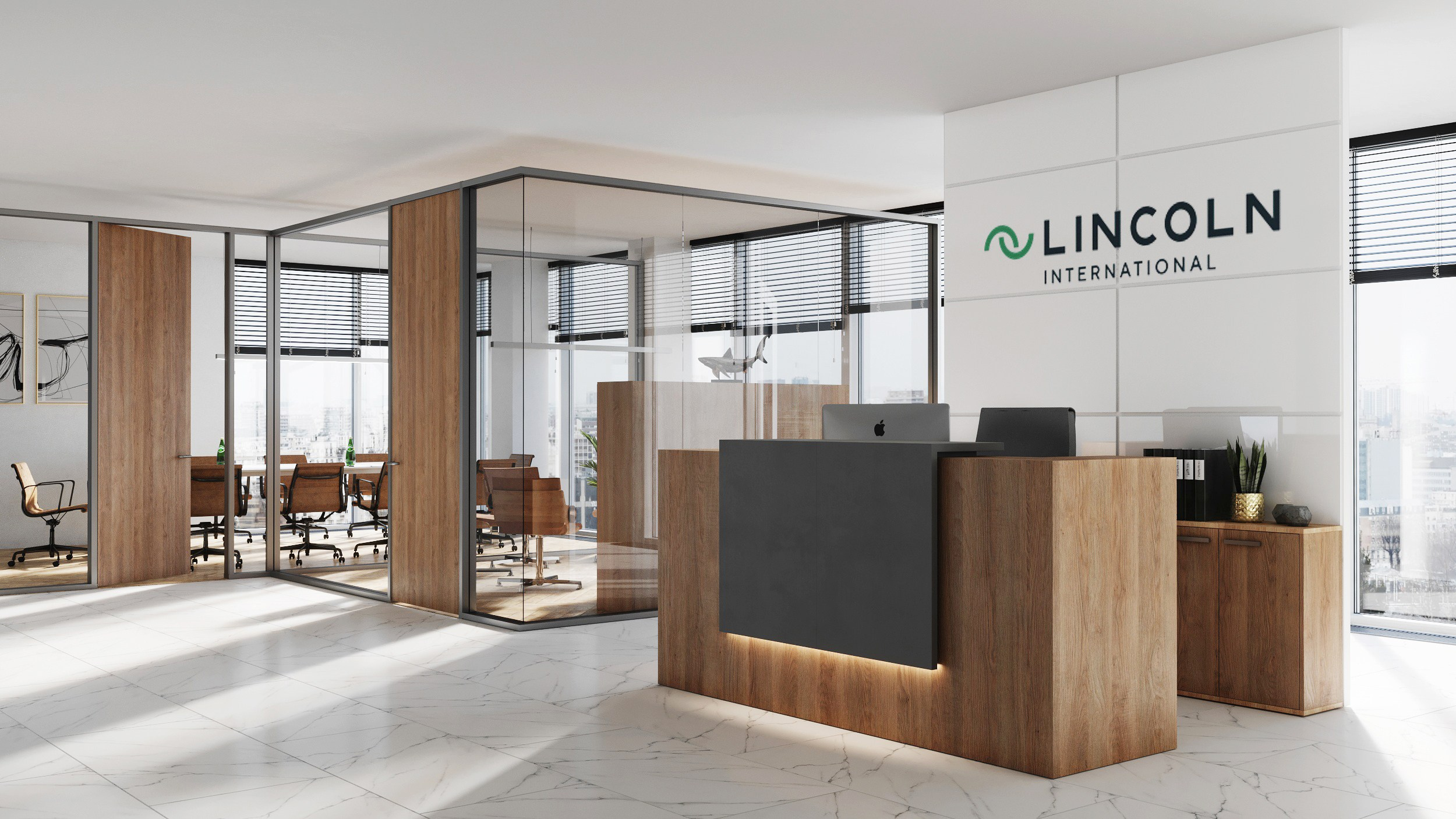 Офис Lincoln International. Клиент Геннадий Рудаев. Евгений Пырков — 3d визуализатор интерьеров и экстерьеров России