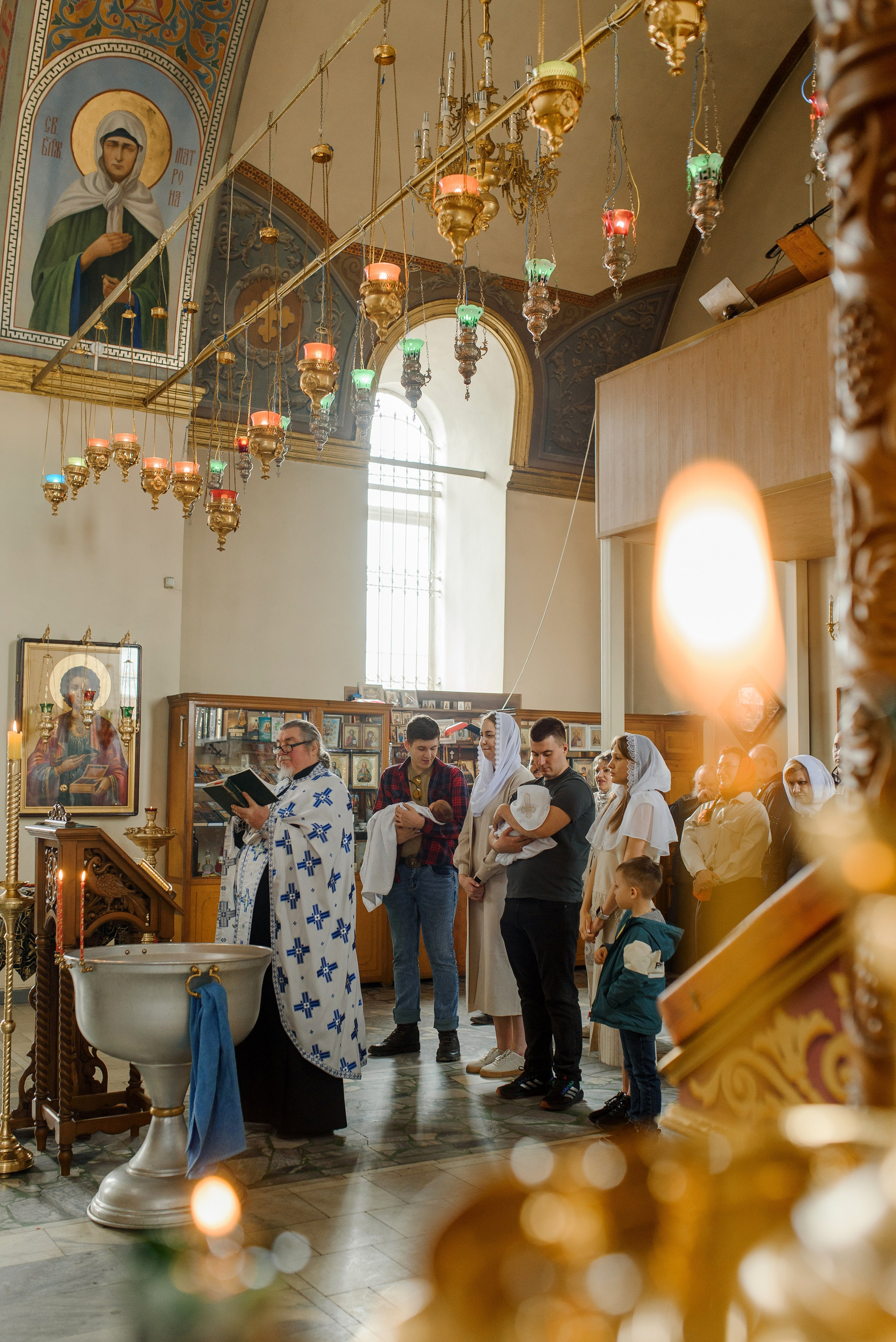Крещение Евы и Софии. Храм Сергия Радонежского (Соловцовка). Свадебный и семейный Фотограф в Пензе Татьяна Лапоногова