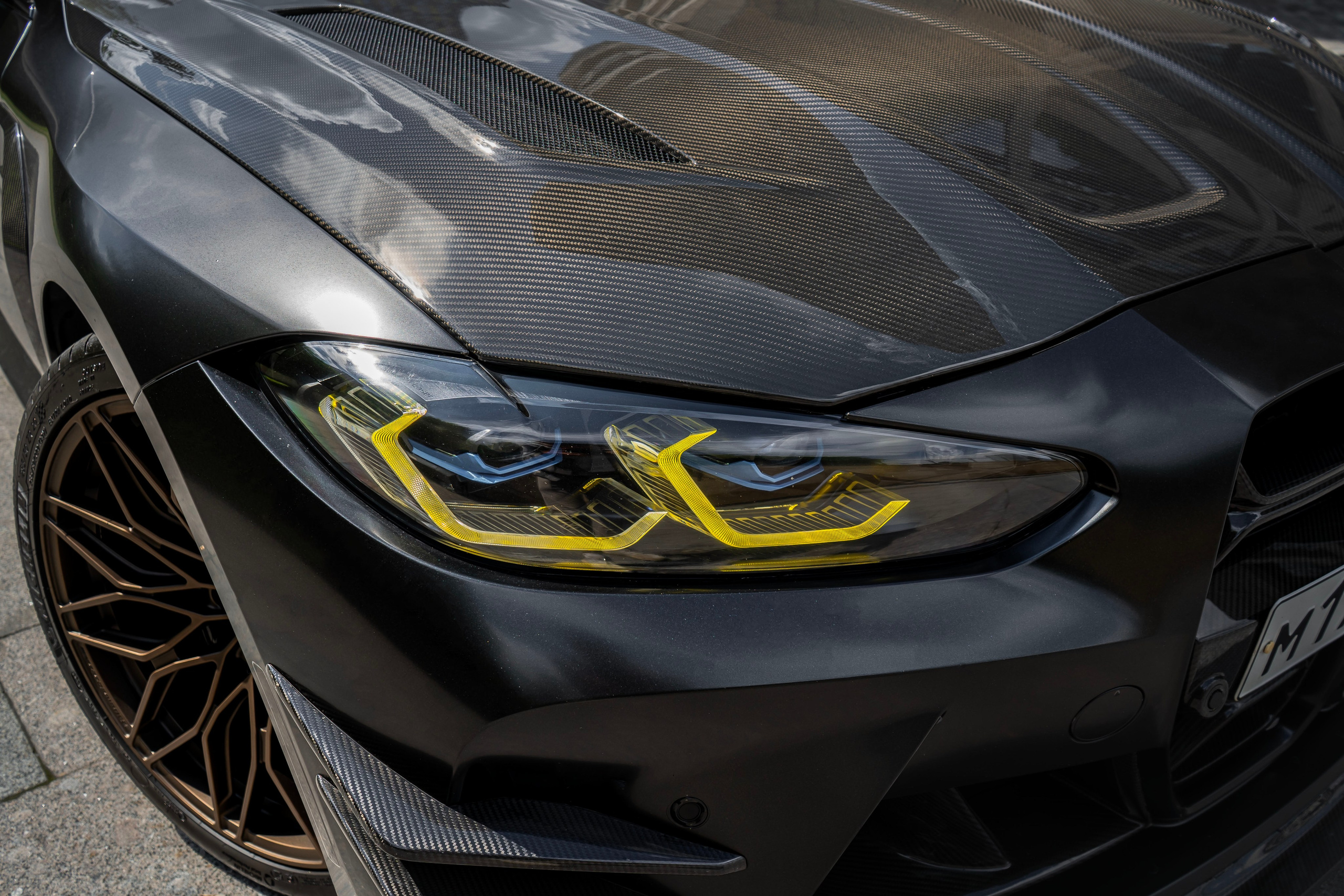 BMW M4 (Black matte). Автомобильный фотограф Ногинск Денис Городок