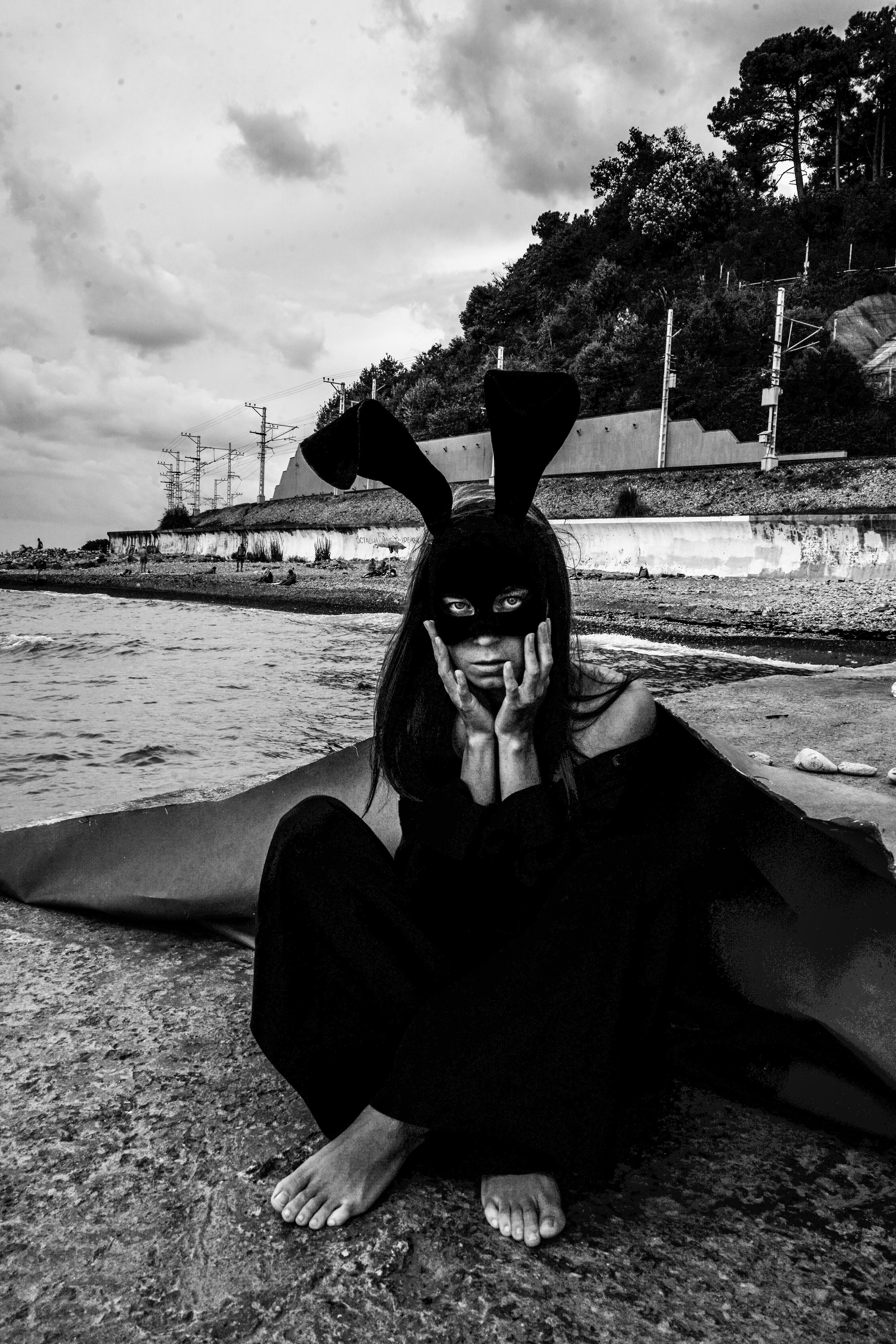 Женский портрет ЧБ. Фотограф в Сочи Марина Барс