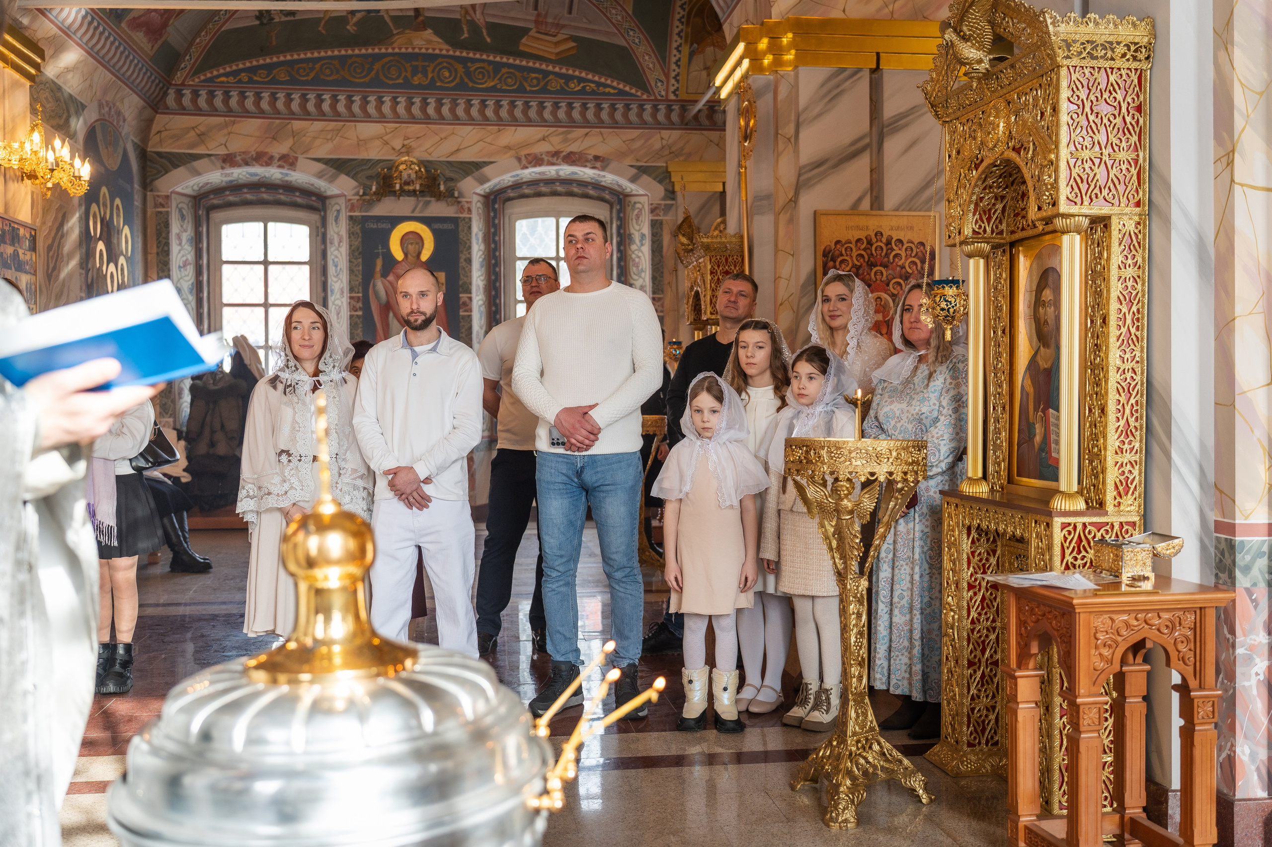 Крещение Виктории в храме Покрова Пресвятой Богородицы. Фотограф на Крещение Тула и Венчание в Туле, детский и семейный фотограф